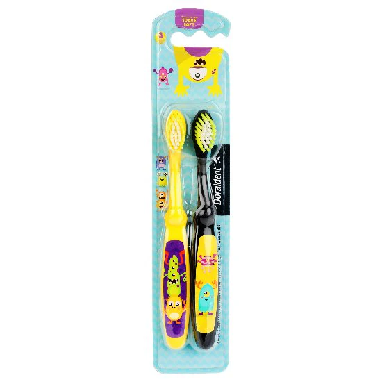 Cepillo Dental Dorald Infantil Monsters Con 2 Piezas