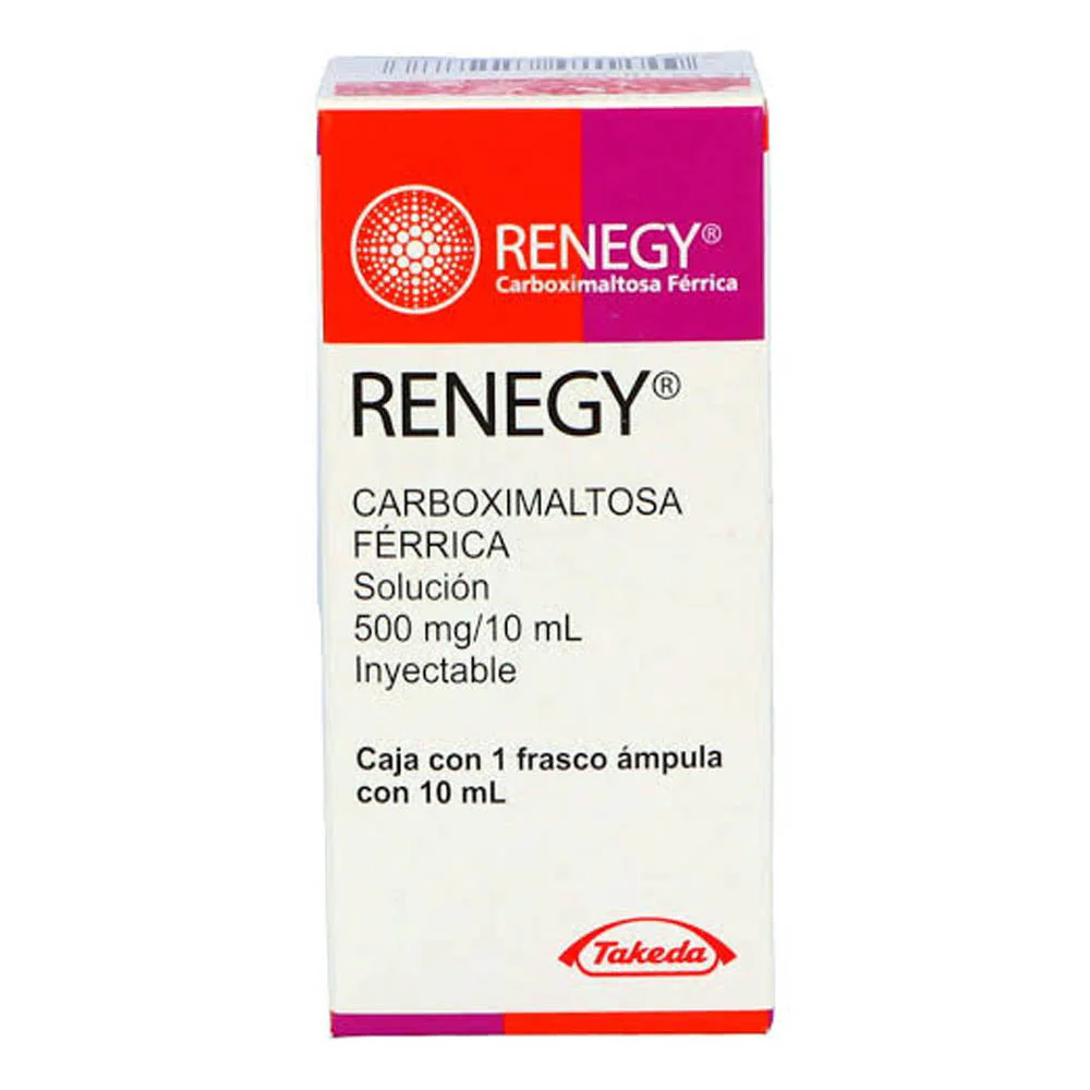 Renegy 500 Mg Solución Inyectable Ampolletas 10 Ml