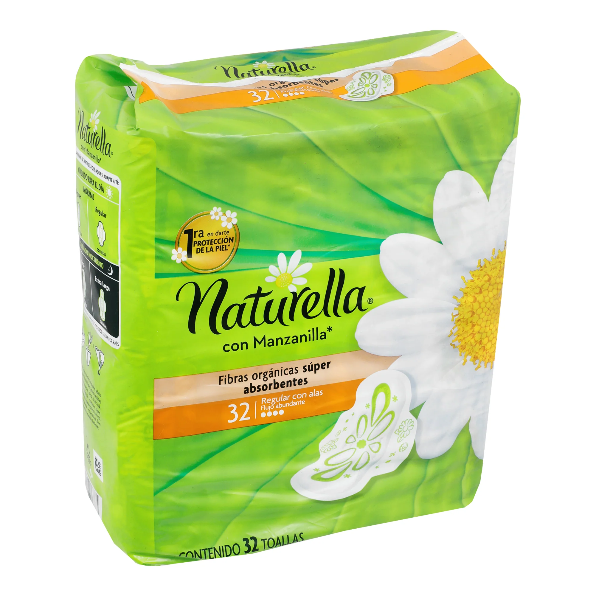 Toallas Sanitarias Natur Manzanilla Reg Con A 32 Piezas - Image 6