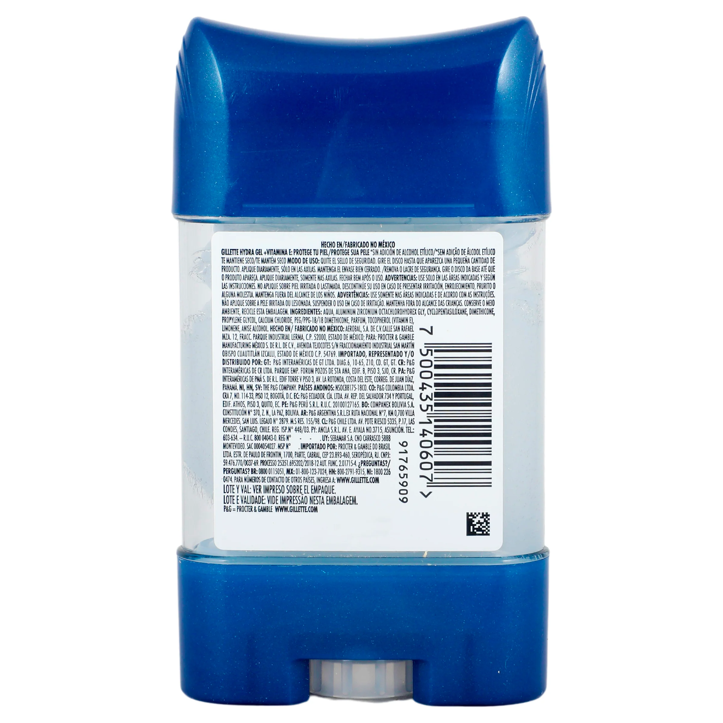 Desodorante Gillette Hydra-Gel Vitamina E Stick 82 G - Image 4