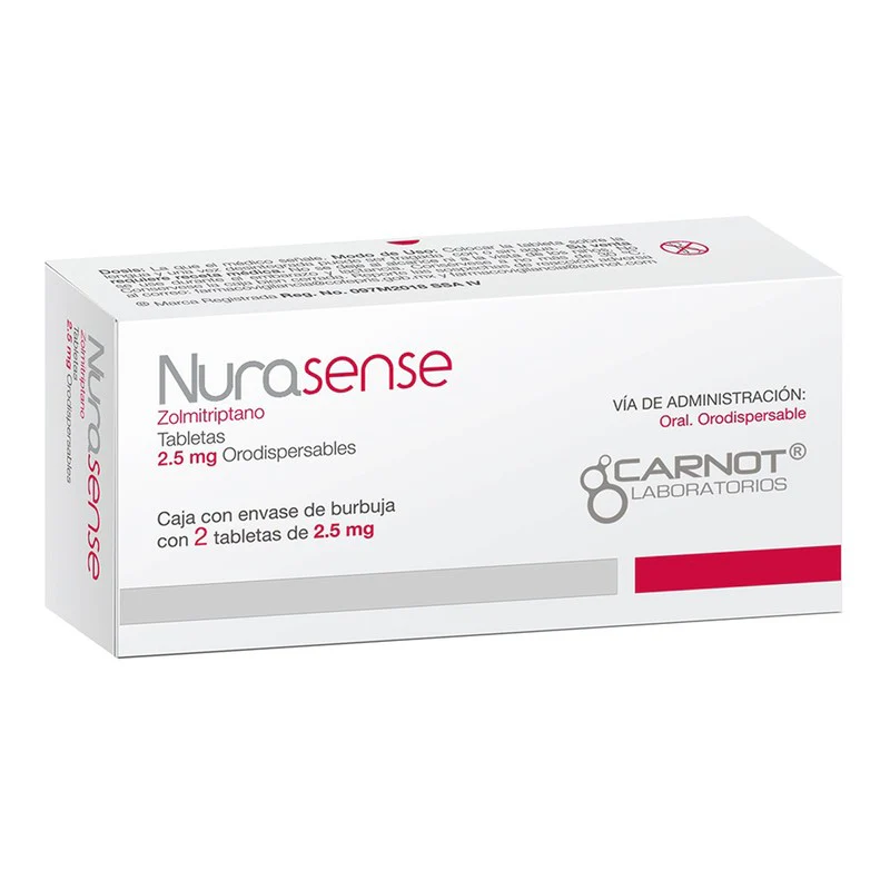 Nurasense 2.5 Mg Con 2 Tabletas Orodispersables