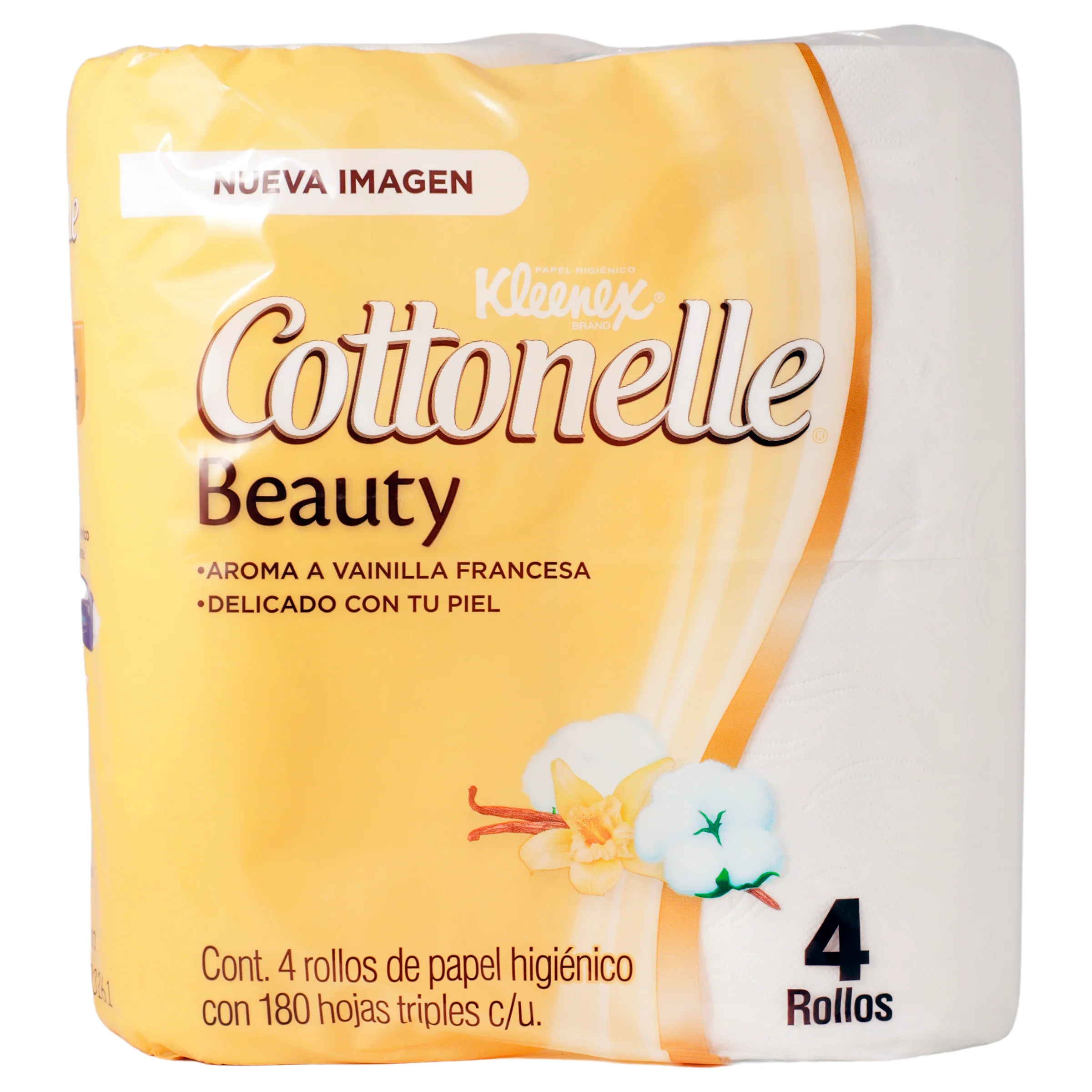 Higienico Kleenex Cottonelle Beauty 4 Rollos 180 Hojas