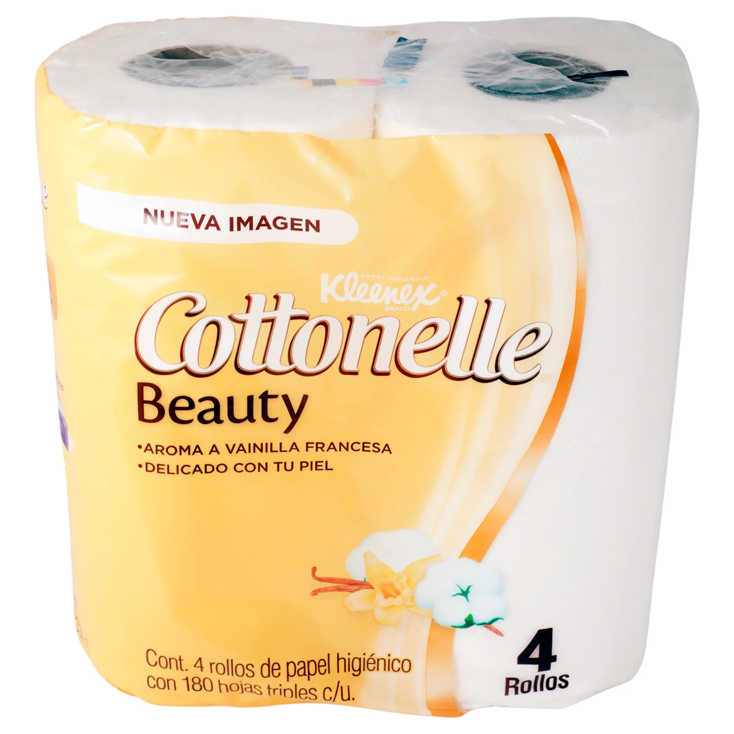 Higienico Kleenex Cottonelle Beauty 4 Rollos 180 Hojas - Image 3