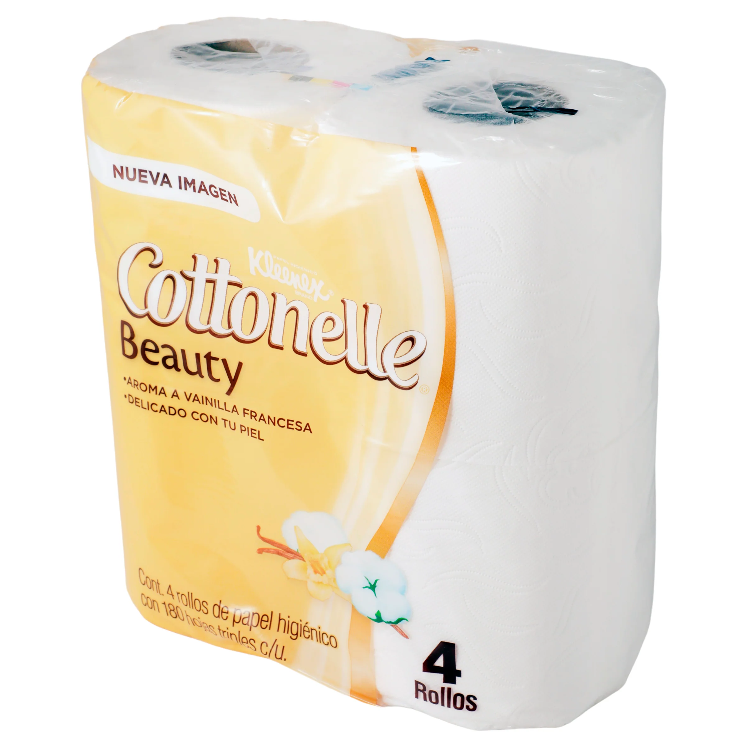 Higienico Kleenex Cottonelle Beauty 4 Rollos 180 Hojas - Image 4