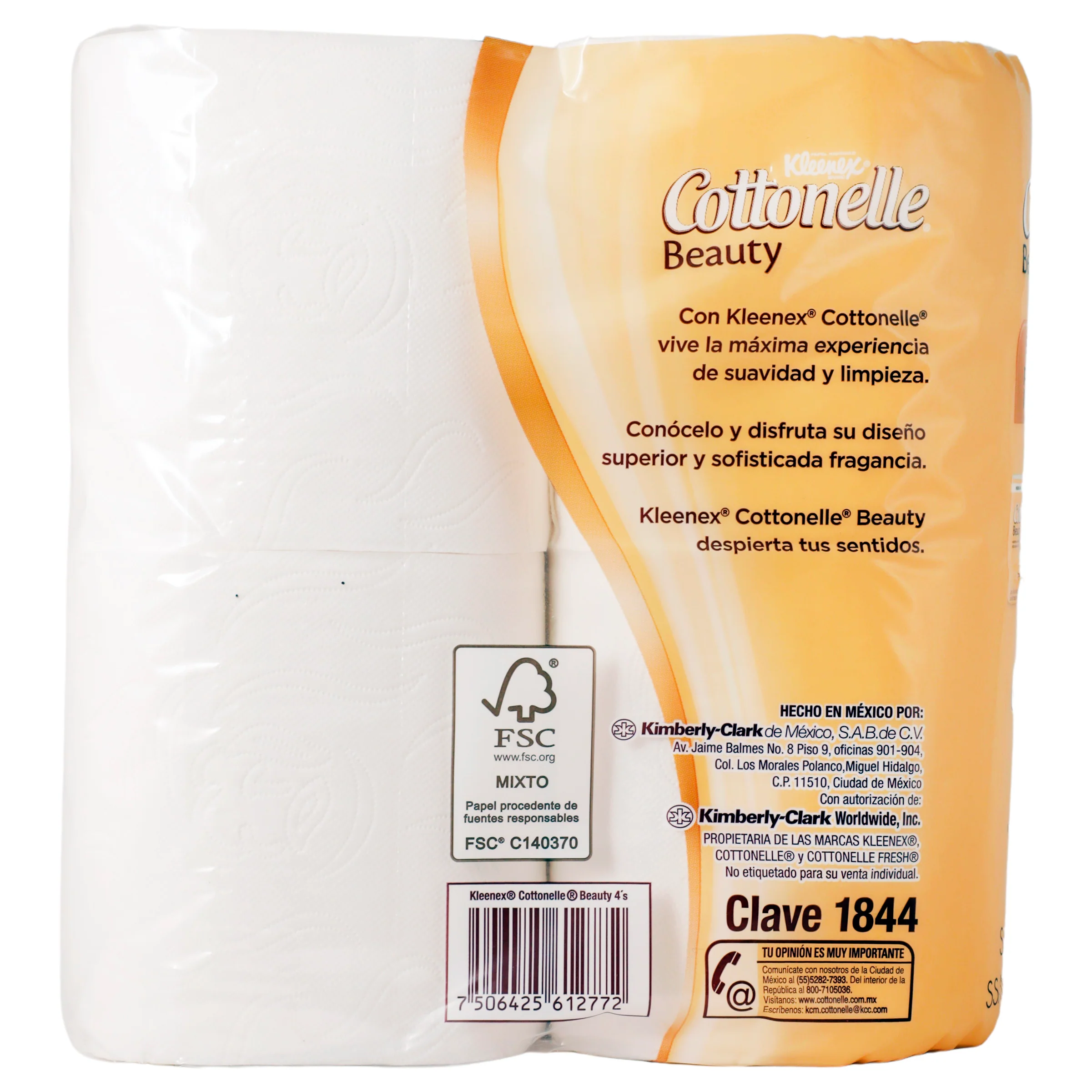 Higienico Kleenex Cottonelle Beauty 4 Rollos 180 Hojas - Image 7