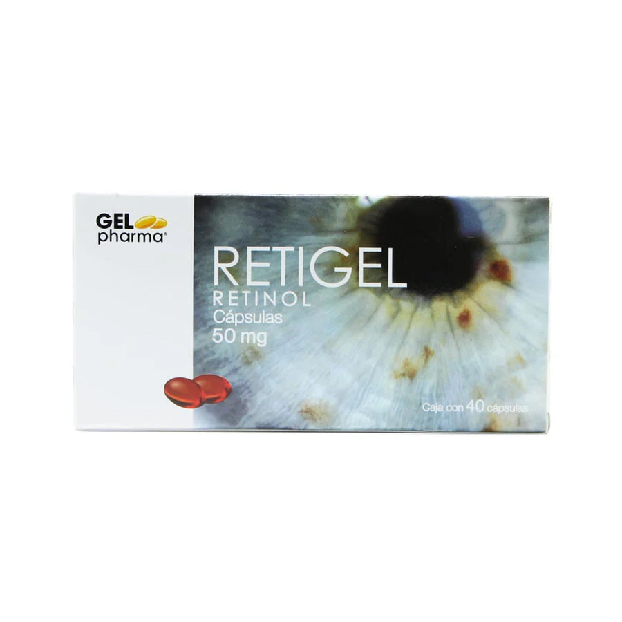 Retigel (Retinol) 50 Mg Con 40 Capsulas