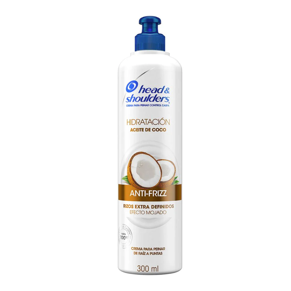 Crema H&S P/Peinar Aceite De Coco Anti-Frizz 300 Ml