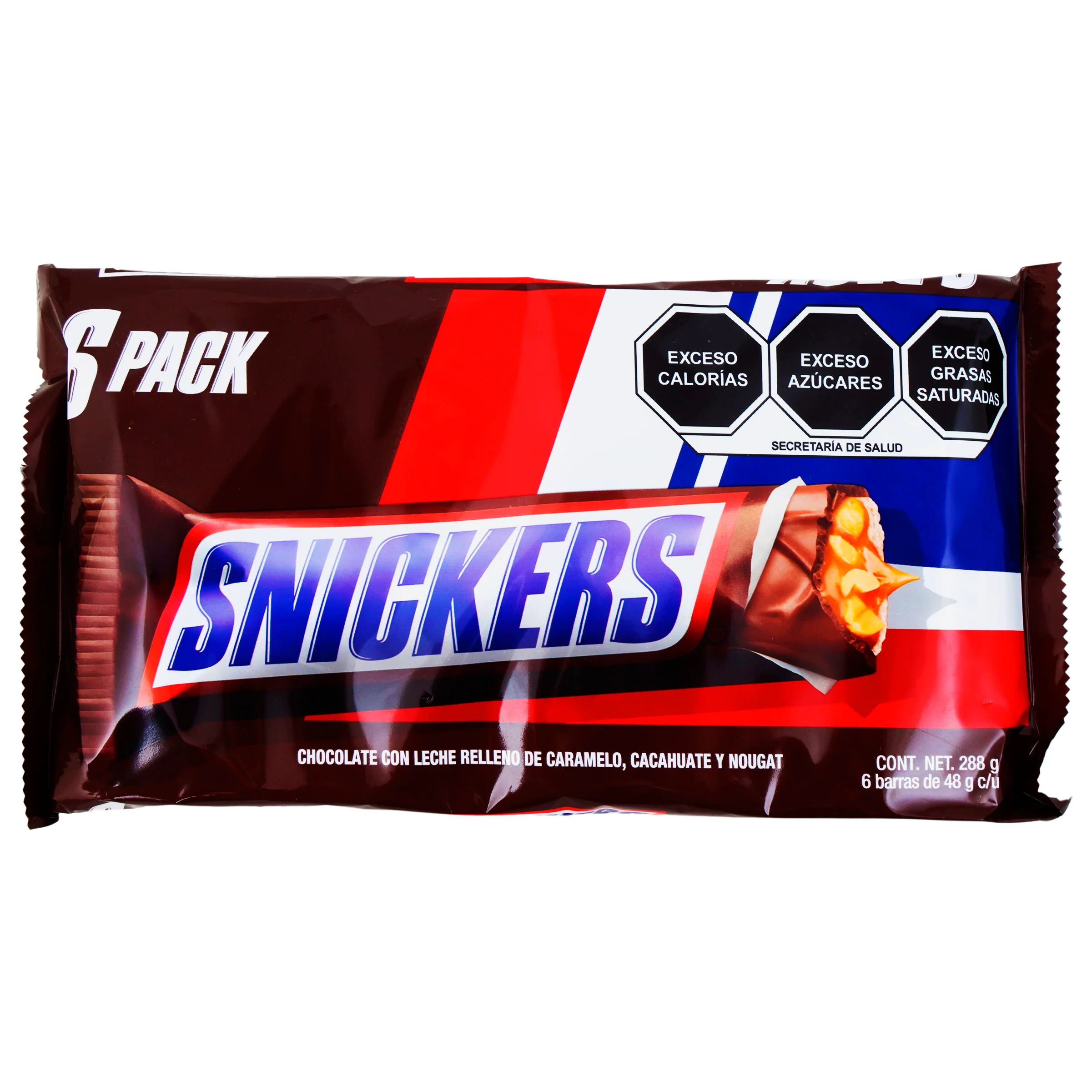 Exhibidor Snickers Con 6 Barras 288 G