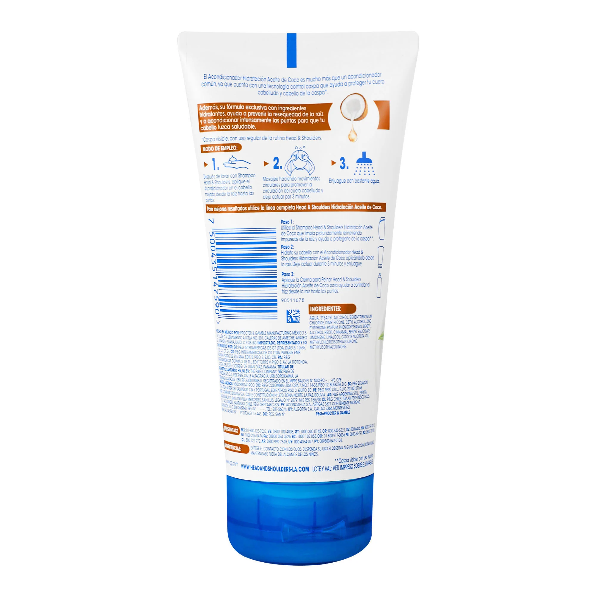 Acondicionador H&S Hidrata Ac Coco 150 Ml - Image 4