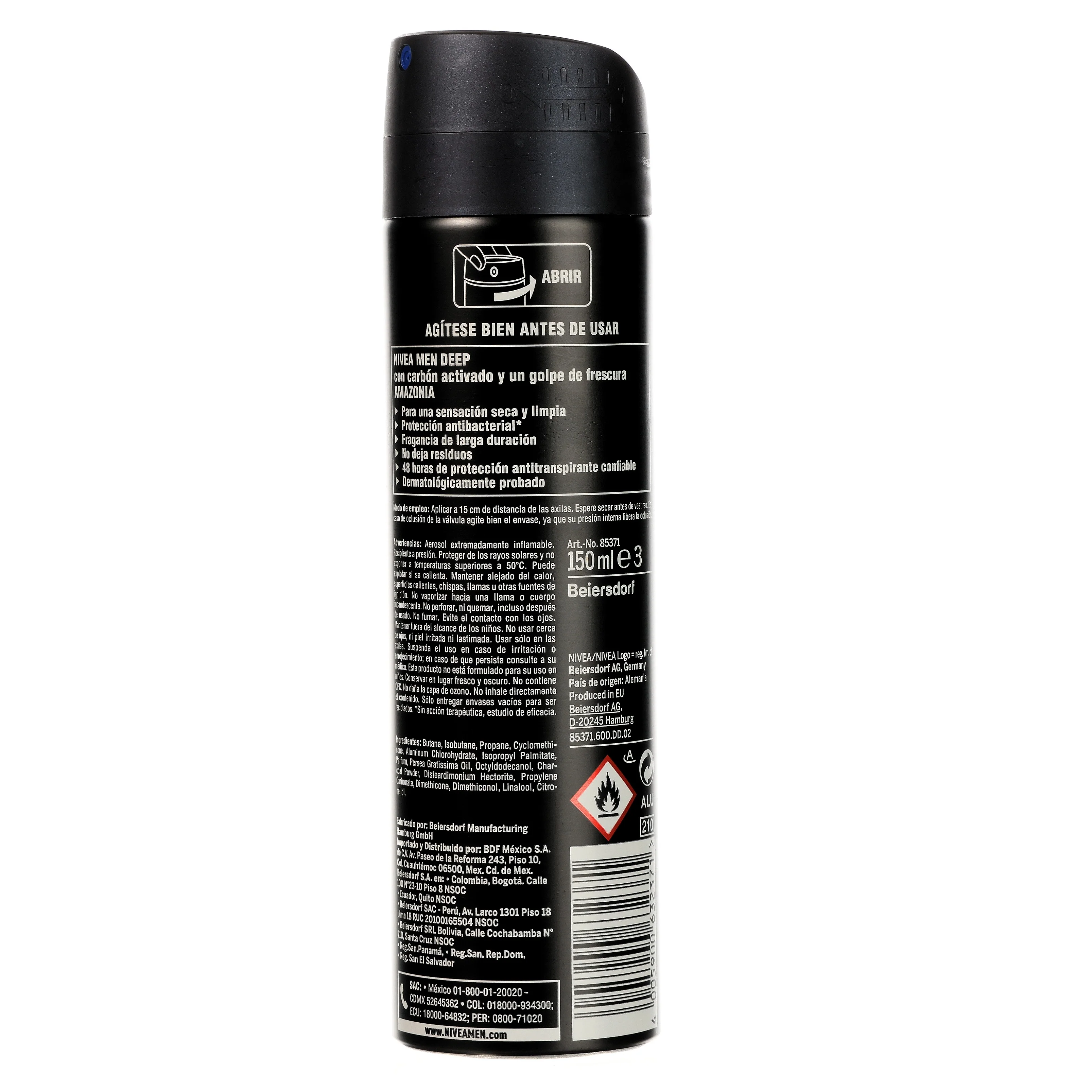 Desodorante Nivea Men D Amazon Spray 150 Ml - Image 7