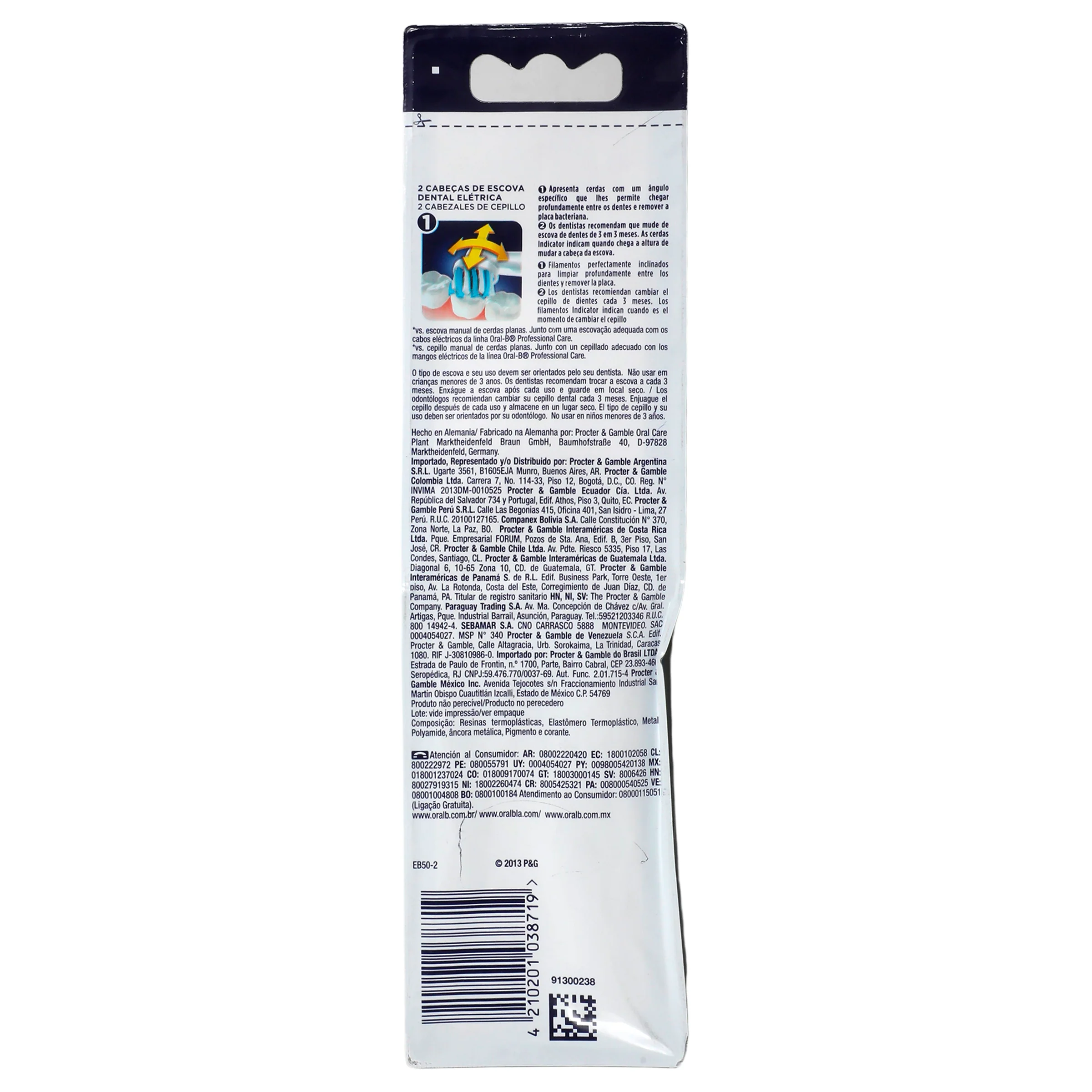 Repuesto Cepillo Electrico Rec Precision Clean 3D Con 2 Oral-B - Image 7