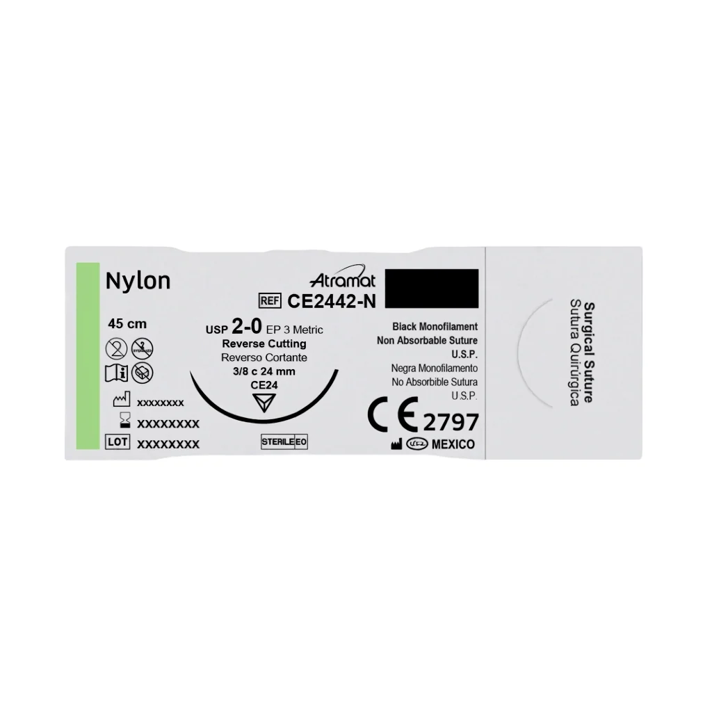 Nylon 2-0 Ce2442-75N 3/8 24 Mm Atramat