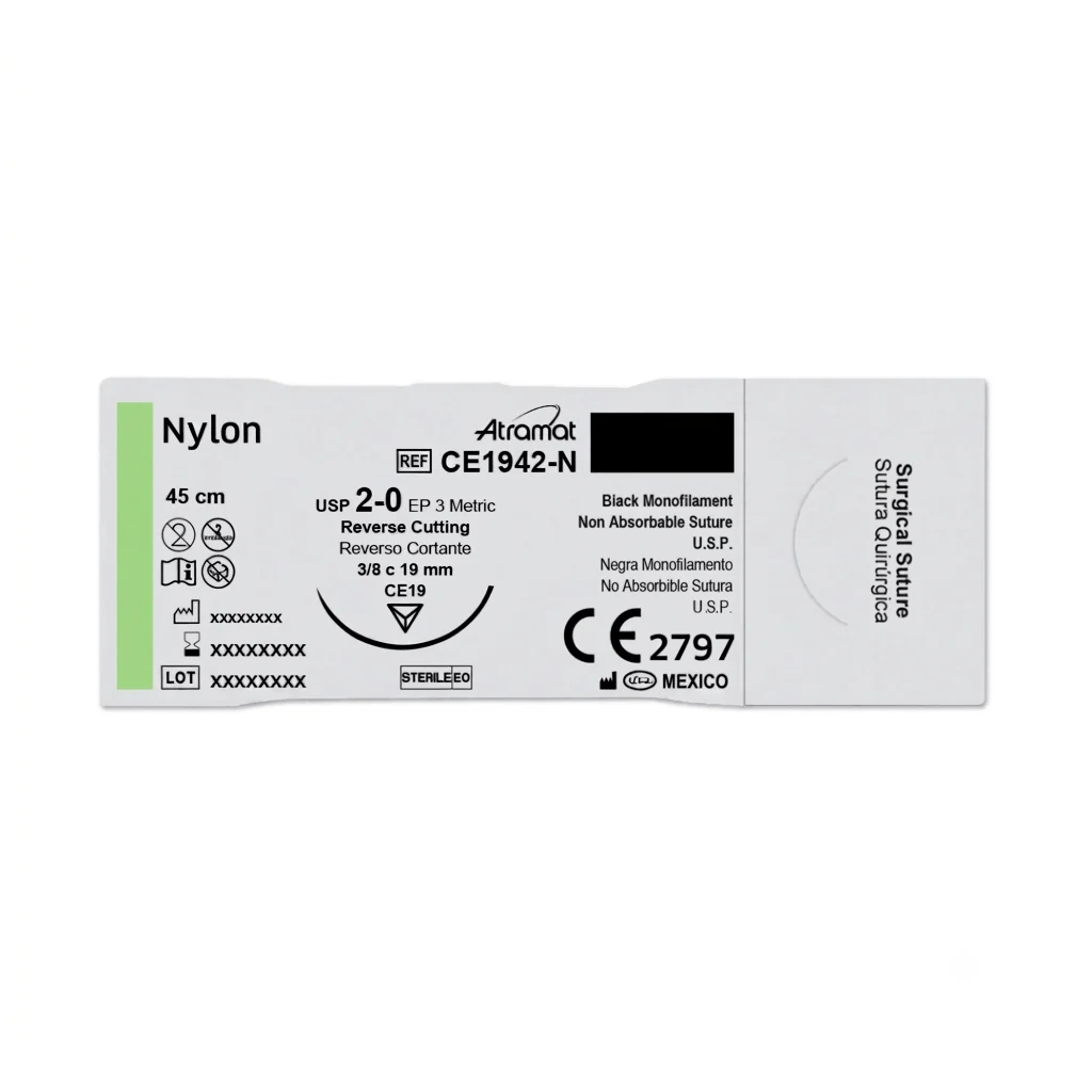 Nylon 2-0 Ce1942-N 3/8 19 Mm Atramat