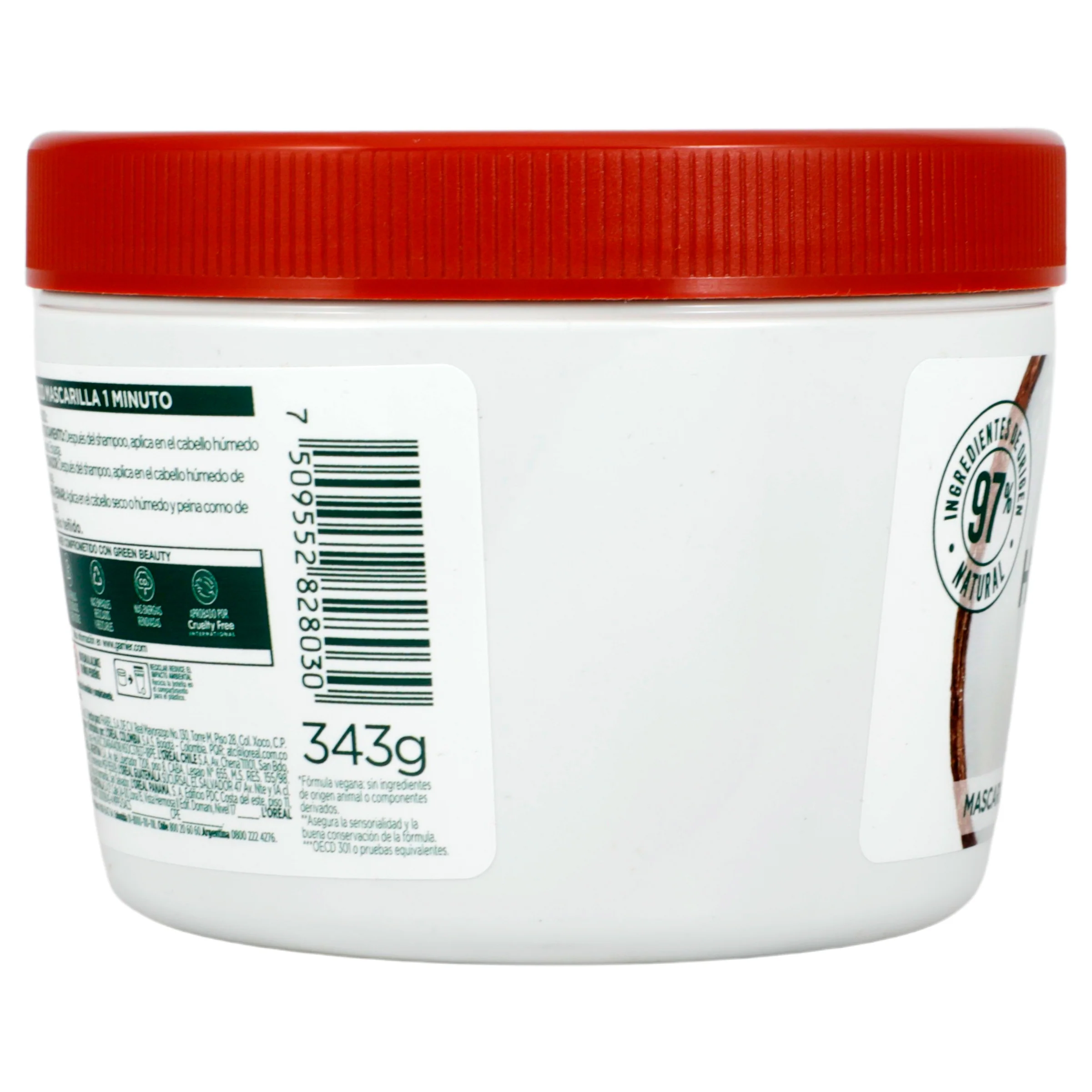 Mascarilla Fructis Cabello Dañado Coco 350 Ml - Image 8