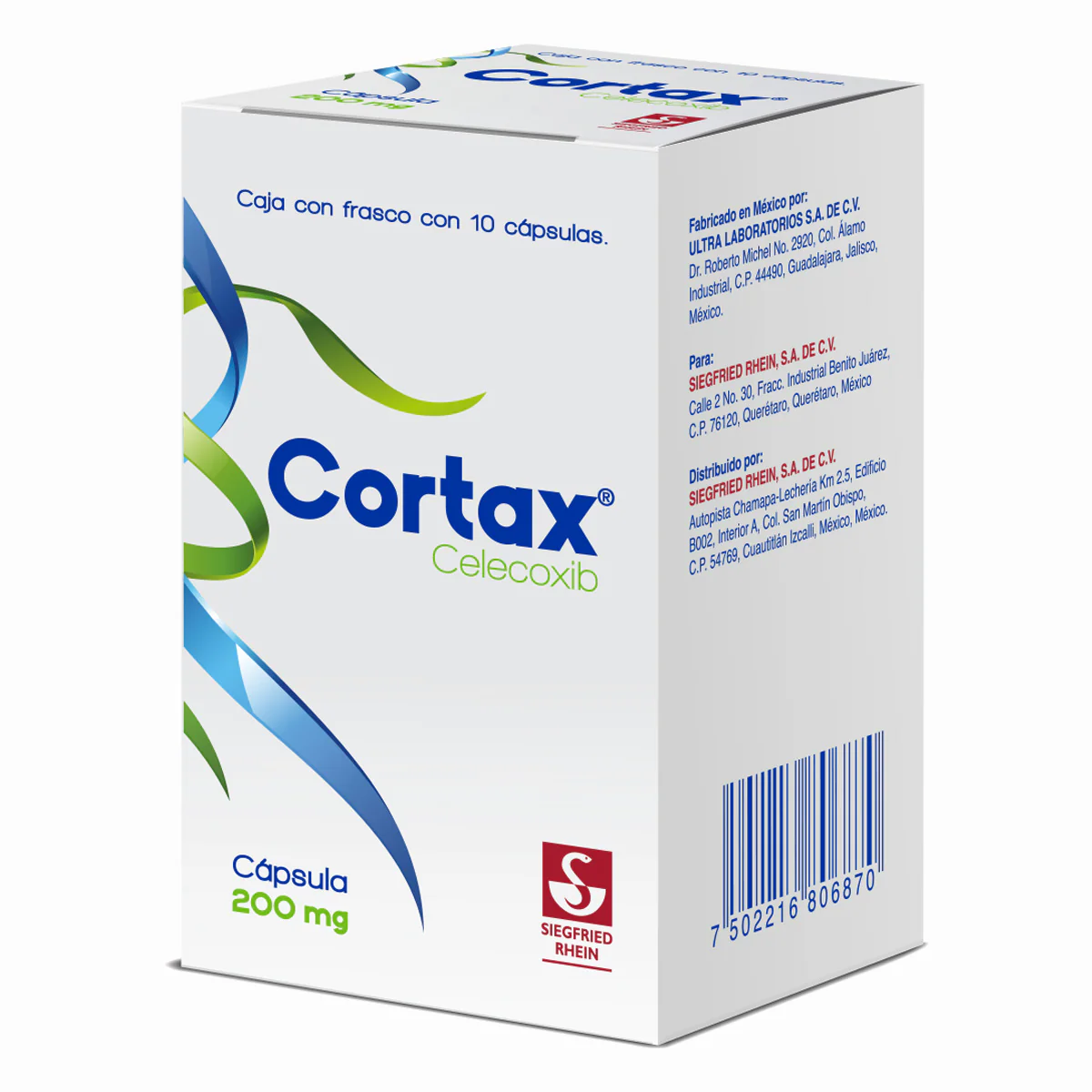 Cortax 200 Mg - Caja Con 10 Cápsulas (Celecoxib) - Image 2