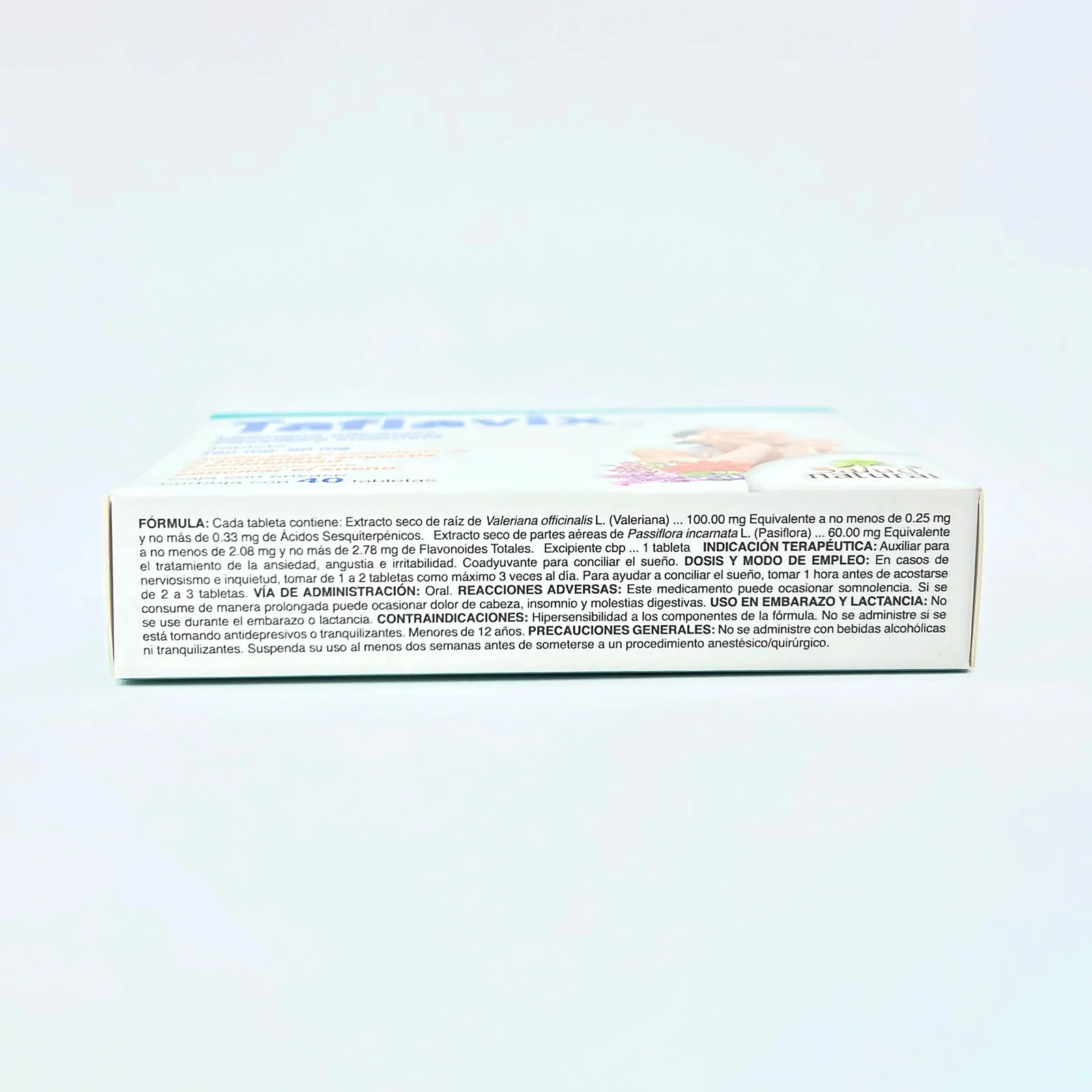 Taflavix (Valeriana) Con 40 Tabletas - Image 3
