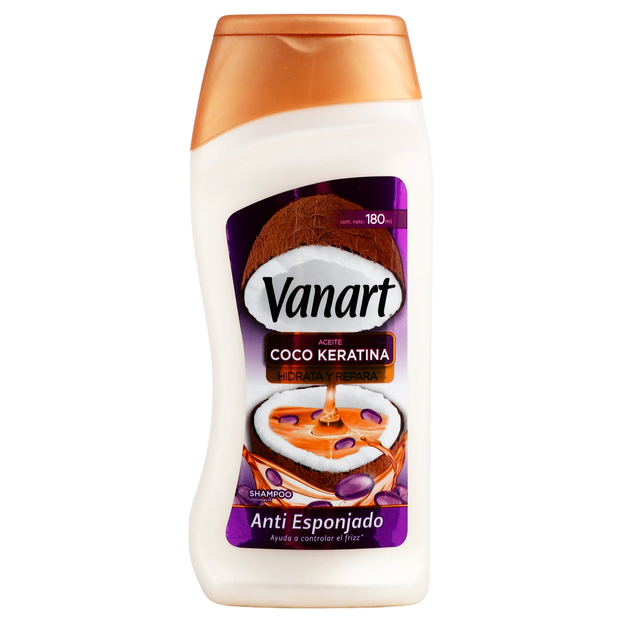 Shampoo Vanart Anti Espon Aceite Coco 180 Ml