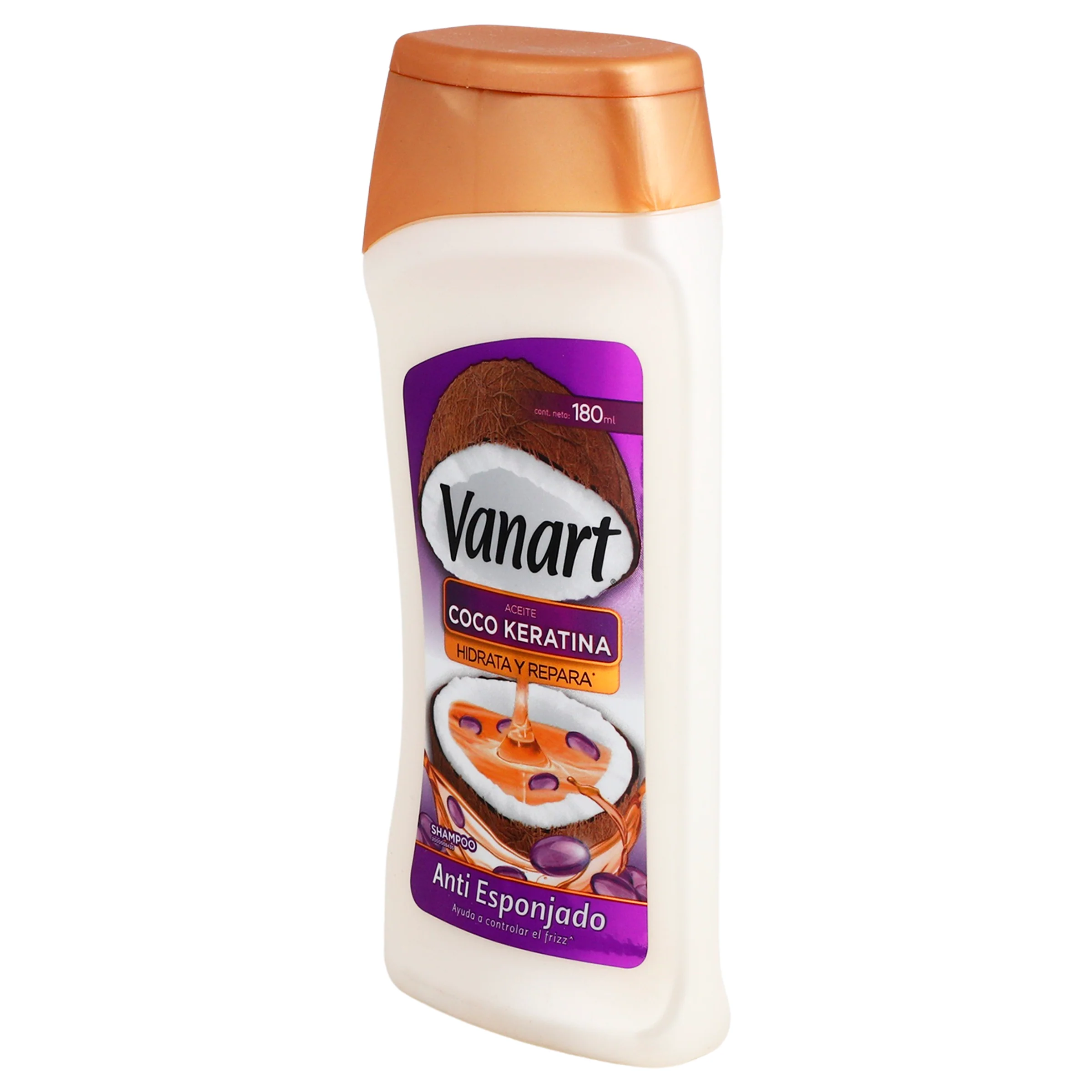 Shampoo Vanart Anti Espon Aceite Coco 180 Ml - Image 3
