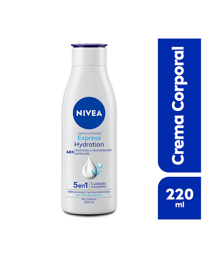 Crema Corporal Nivea Express Hydration Para Piel Normal 220 Ml - Image 2
