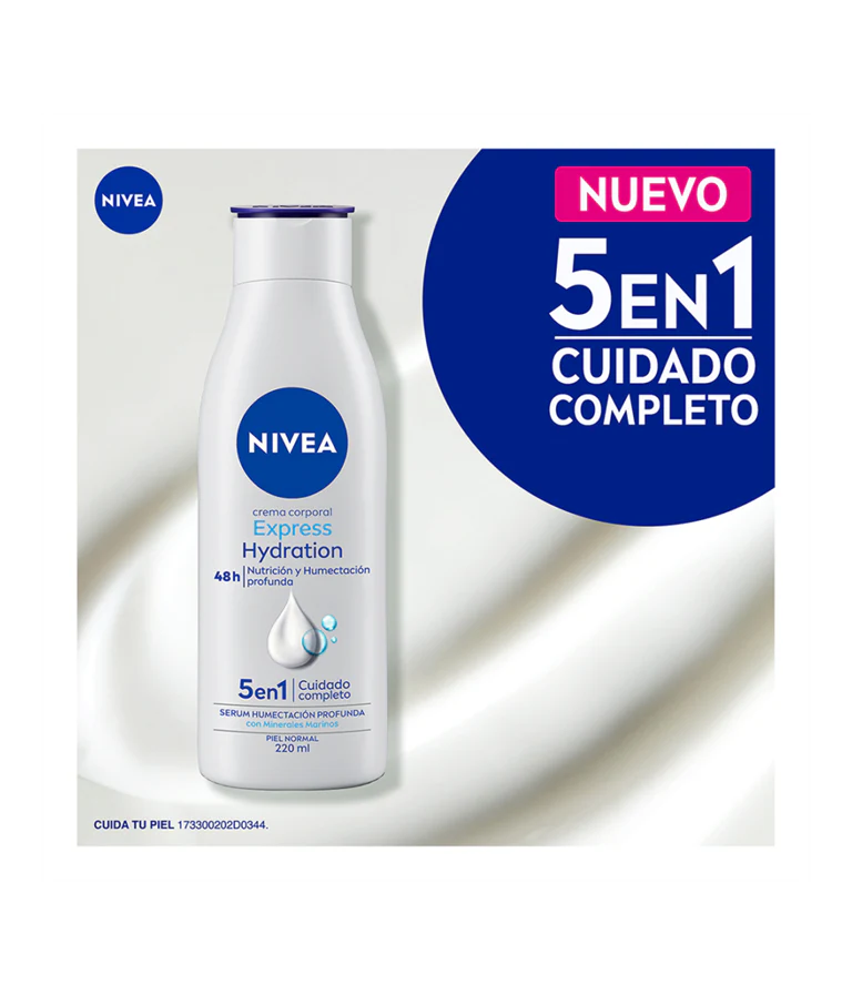 Crema Corporal Nivea Express Hydration Para Piel Normal 220 Ml - Image 3