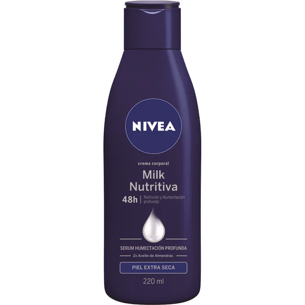 Crema Corporal Nivea Milk Nutritiva Extra Seca 220 Ml