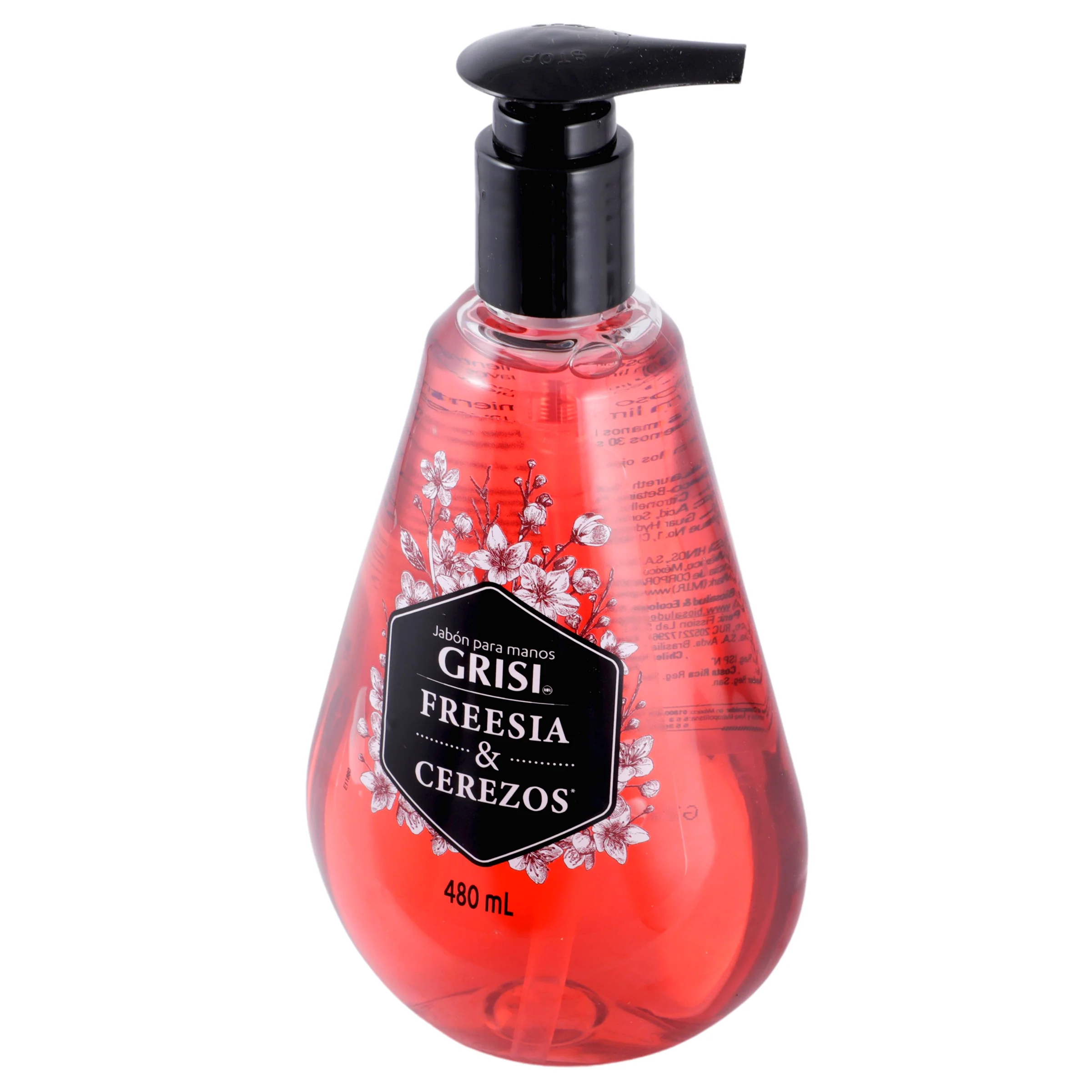 Jabon Liquido Grisi Para Manos Freesia 480 Ml - Image 4