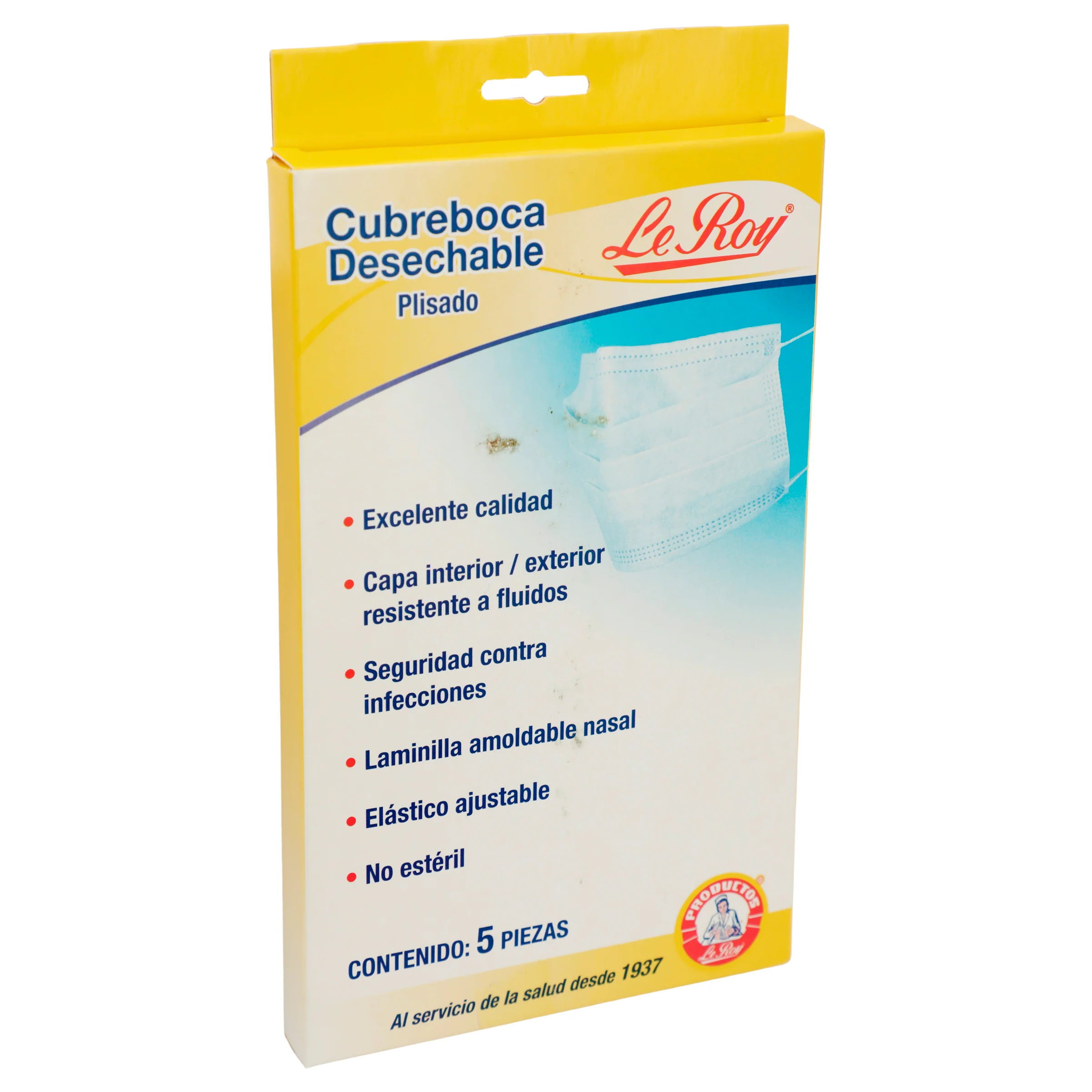 Cubre Bocas Le Roy Plisado Con 5 Piezas - Image 2