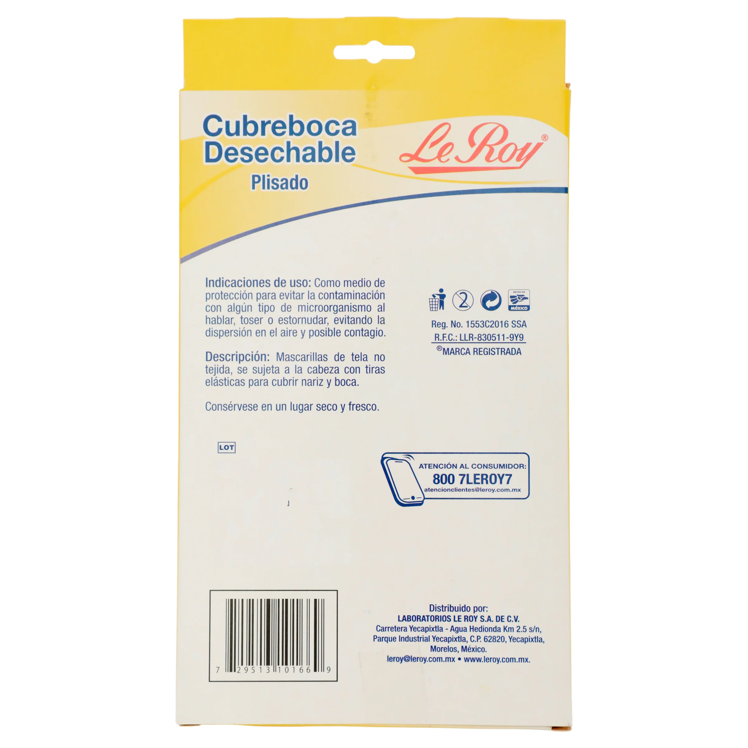 Cubre Bocas Le Roy Plisado Con 5 Piezas - Image 7