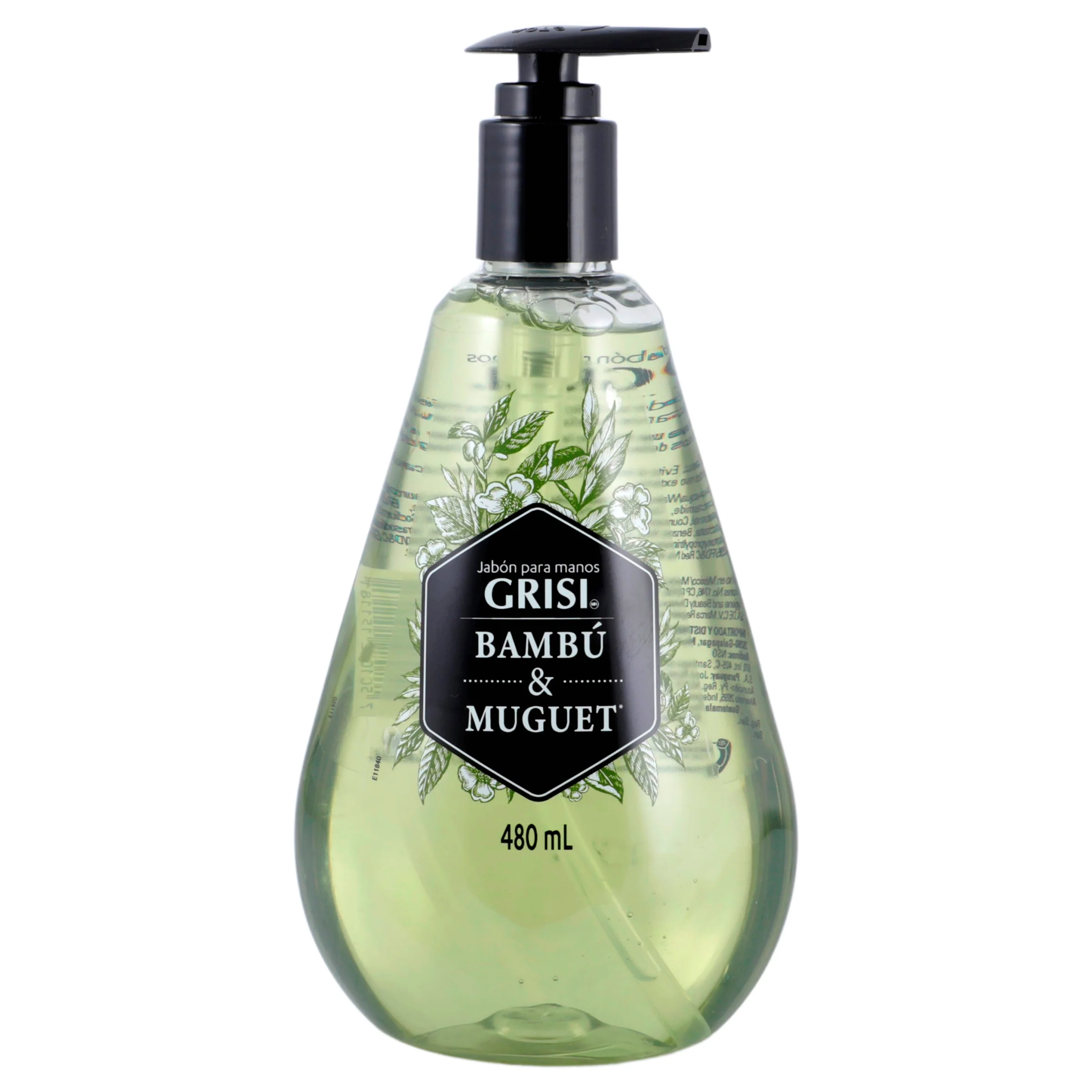 Jabon Liquido Grisi Para Manos Bambu 480 Ml