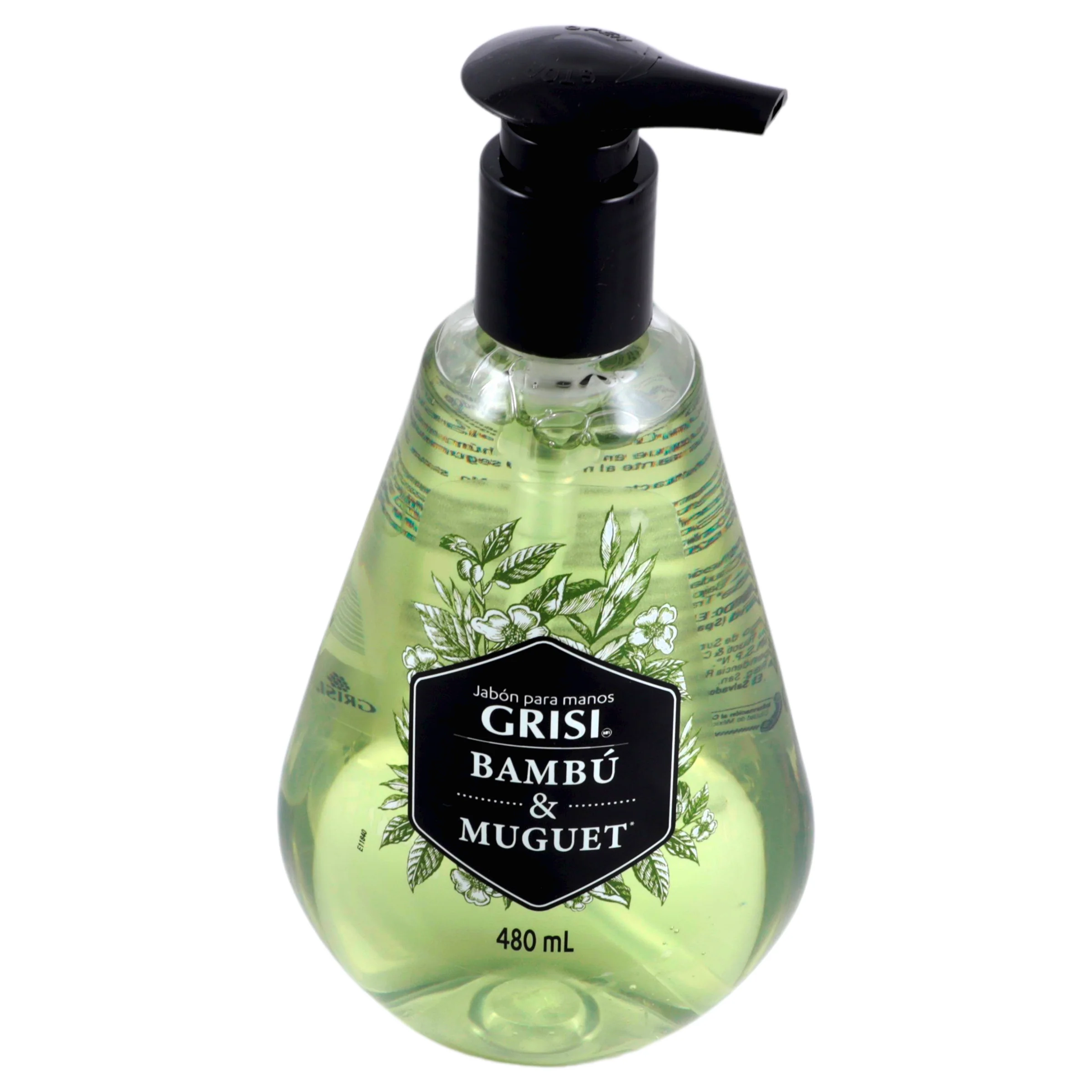 Jabon Liquido Grisi Para Manos Bambu 480 Ml - Image 3