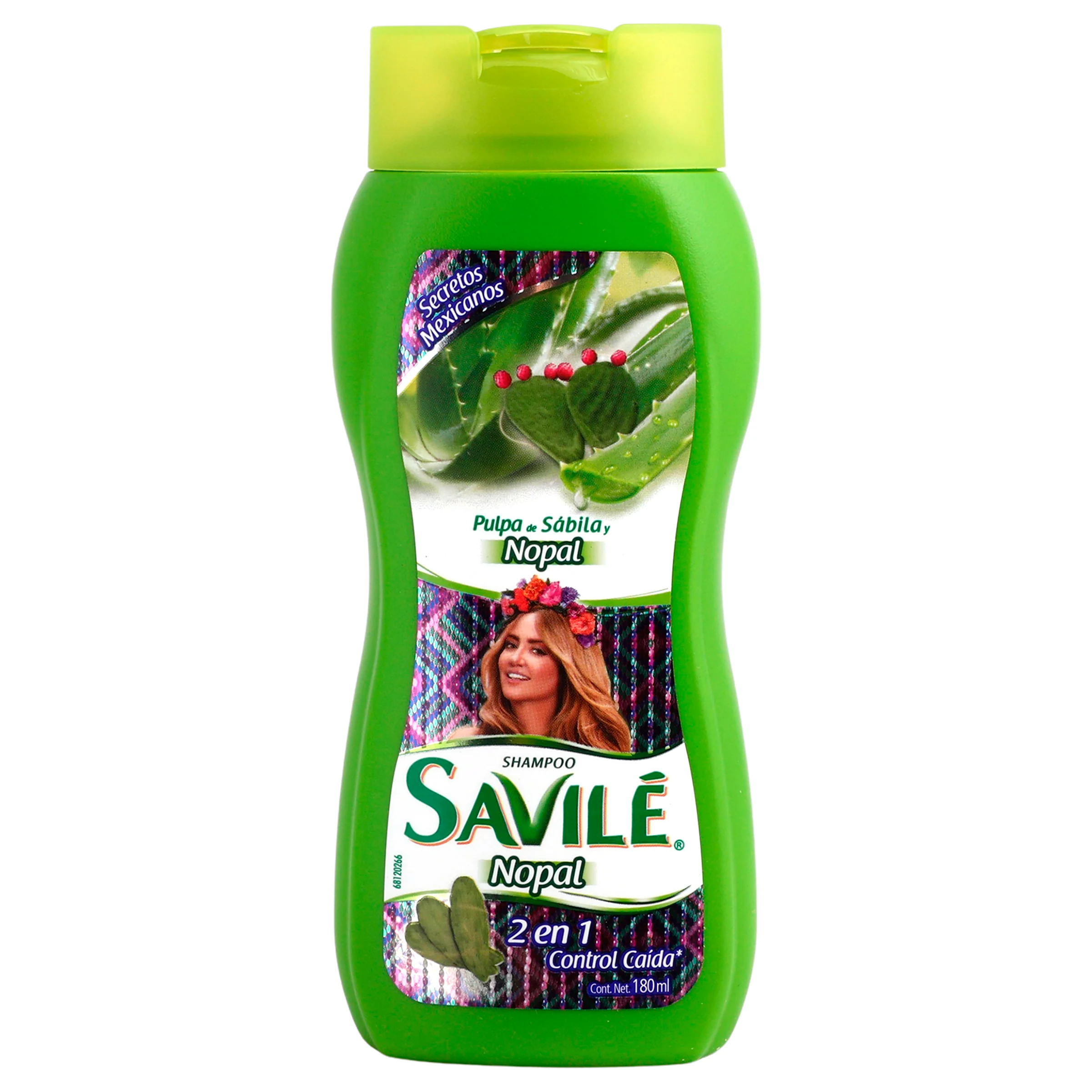 Shampoo Savile C-Caida 2 En 1 Nopal 180 Ml