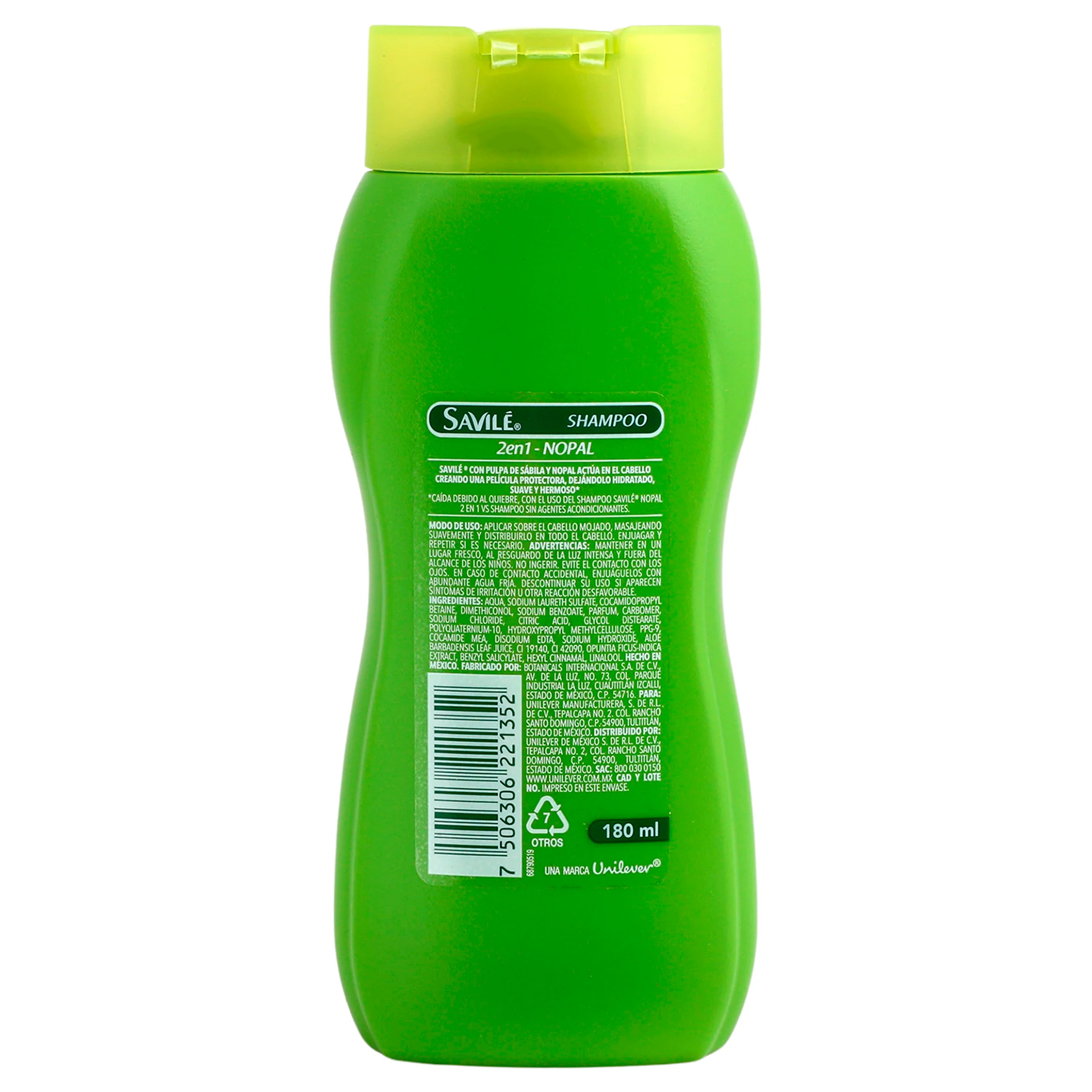 Shampoo Savile C-Caida 2 En 1 Nopal 180 Ml - Image 4