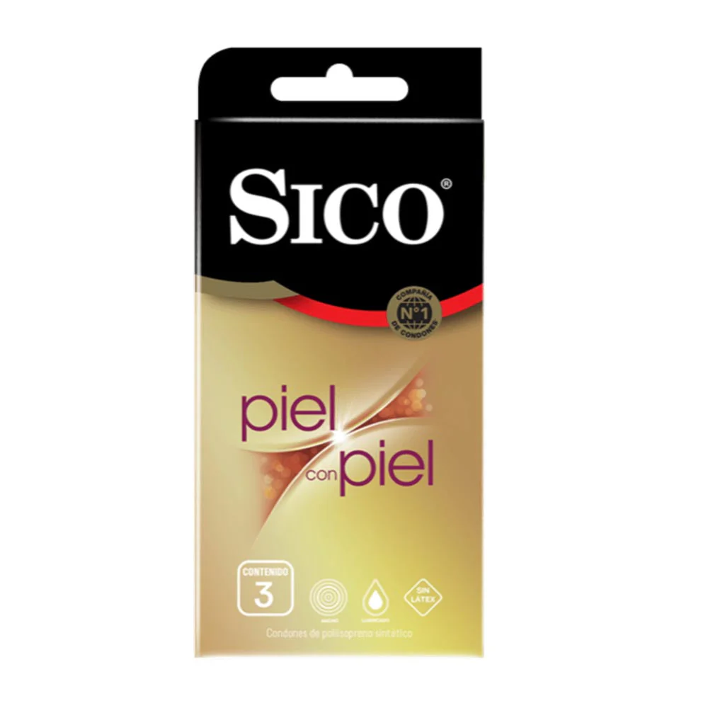 Preservativo Sico Piel Con Piel Con 3