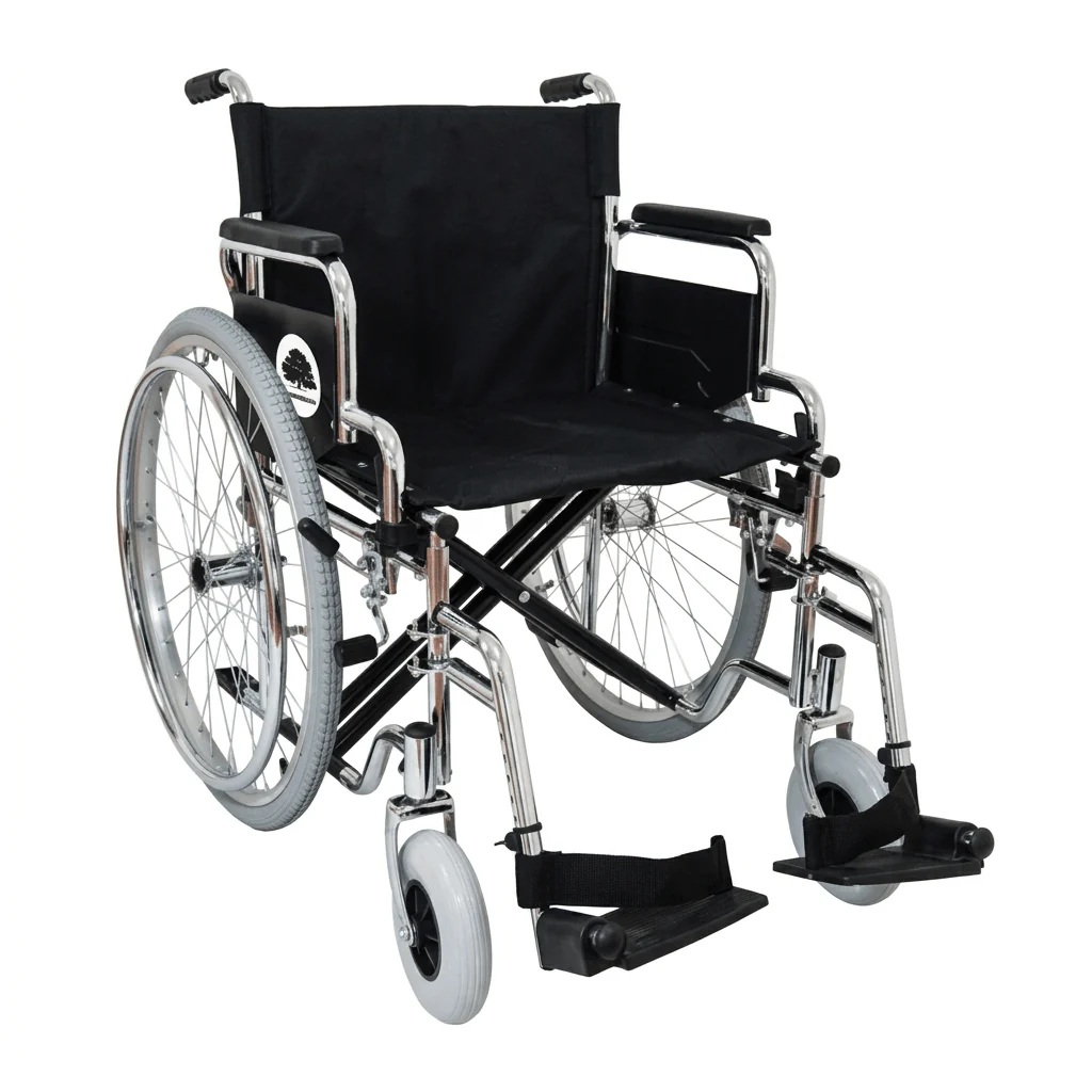 Wx19Crudmsd Silla De Ruedas 19 Cromada Abatible Removible Mag Solida 8 X 2