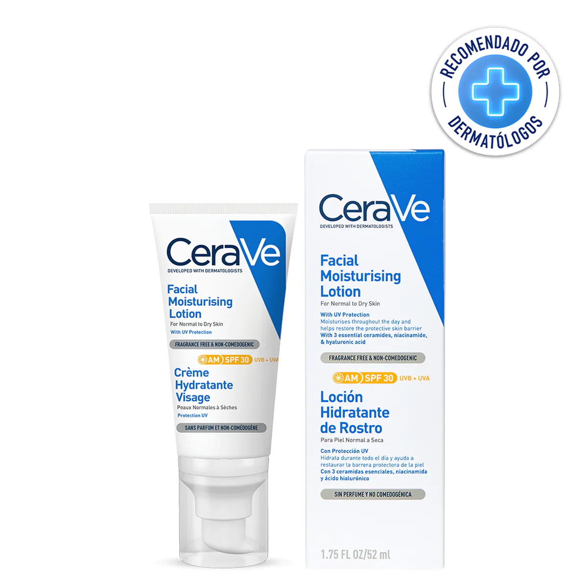 Cerave Am Locion Hidratante Facial Moisturizing Uv 30 52 Ml