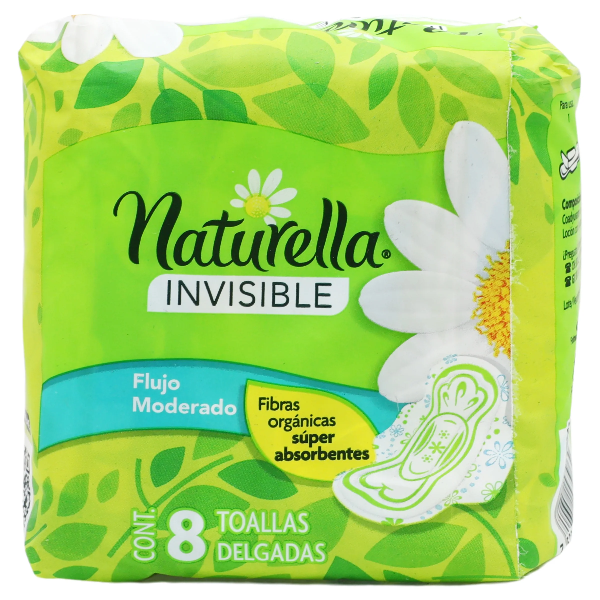 Toallas Sanitarias Naturella Invisible Flujo Moderado Con 8 Piezas - Image 6