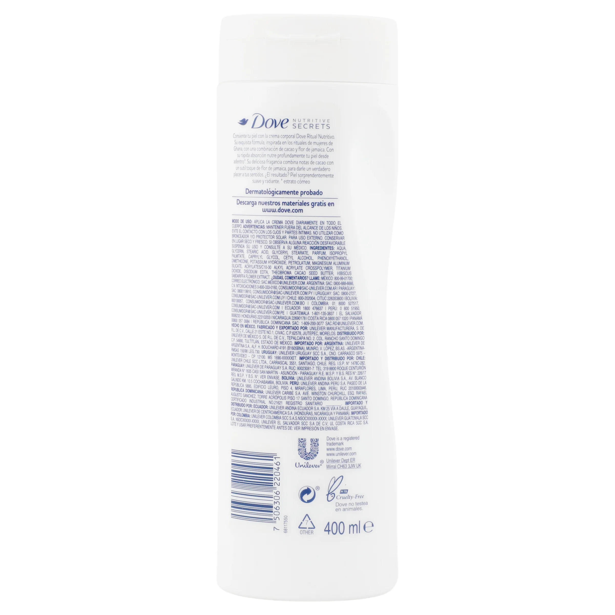 Crema Dove Corp Secre R-Nutri 400 Ml - Image 7