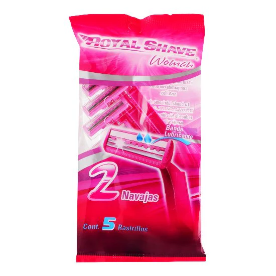 Maquina Royal Shave Woman Deschechable 2 Navajas Con 5 Piezas