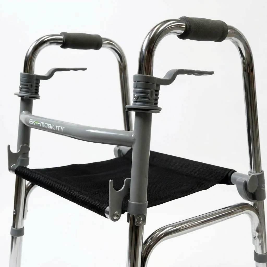 Ea600101C Andadera Aluminio Plata Con Asiento Plegable - Image 2