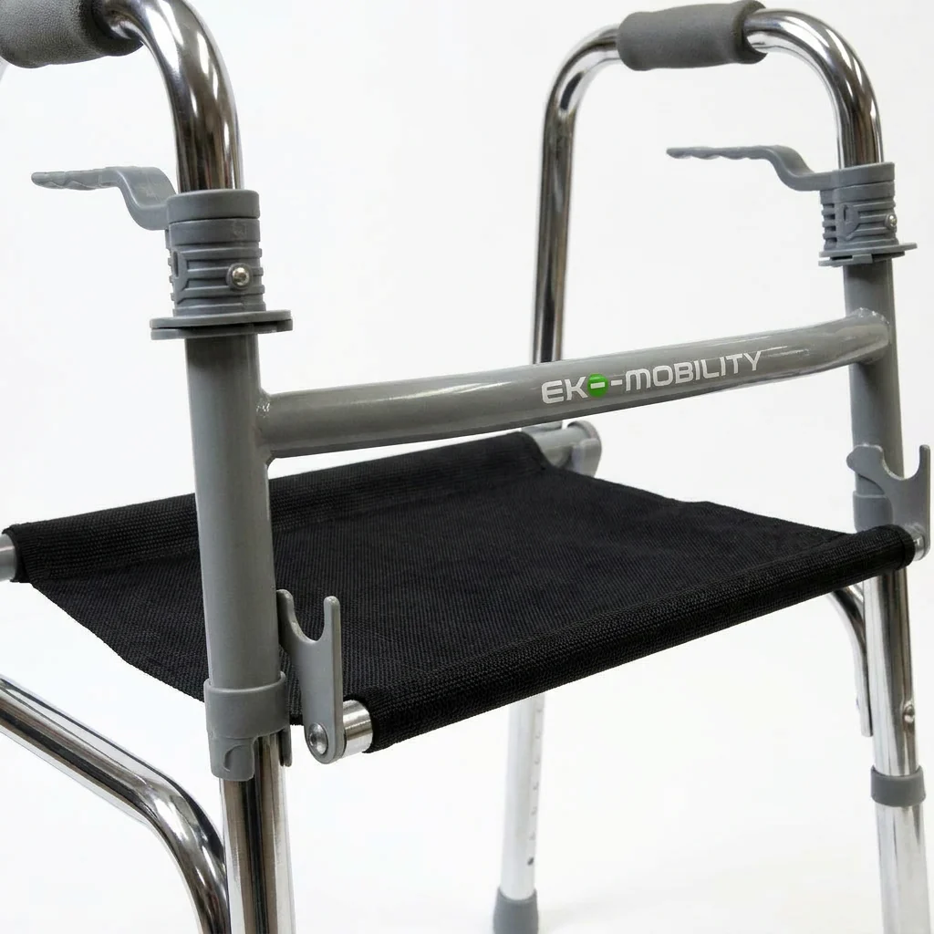 Ea600101C Andadera Aluminio Plata Con Asiento Plegable - Image 4