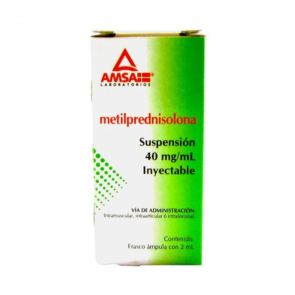 Metilprednisolana 40 Mg Suspension Frasco Ampula 2 Ml Amsa
