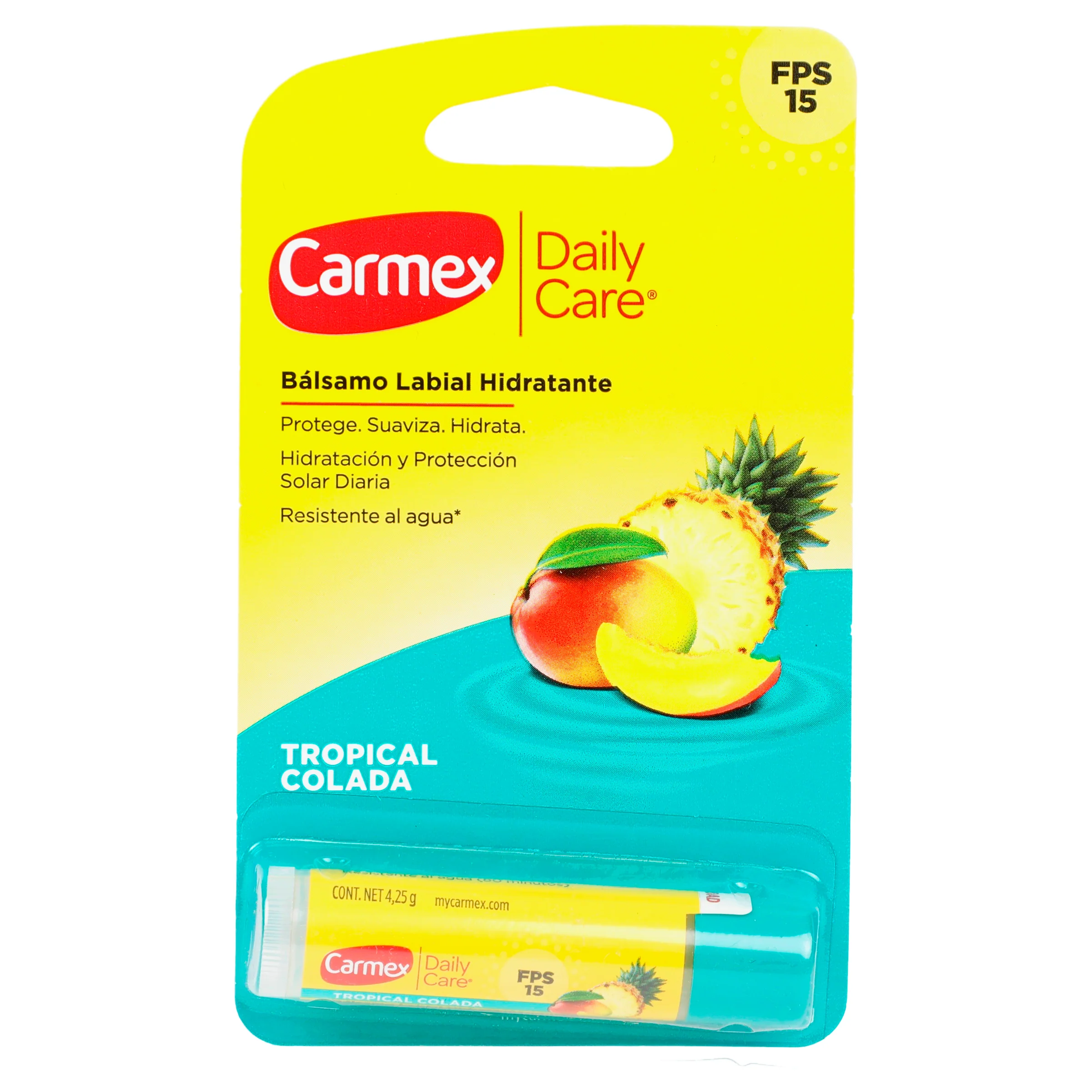 Protector Labial Carmex Tropical Colada Fps15 4.25 G