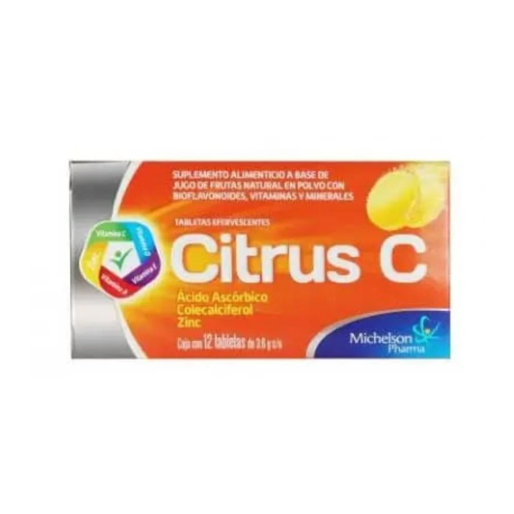 Citrus C (Acido Ascorbico) 3.6 Con 12 Tabletas