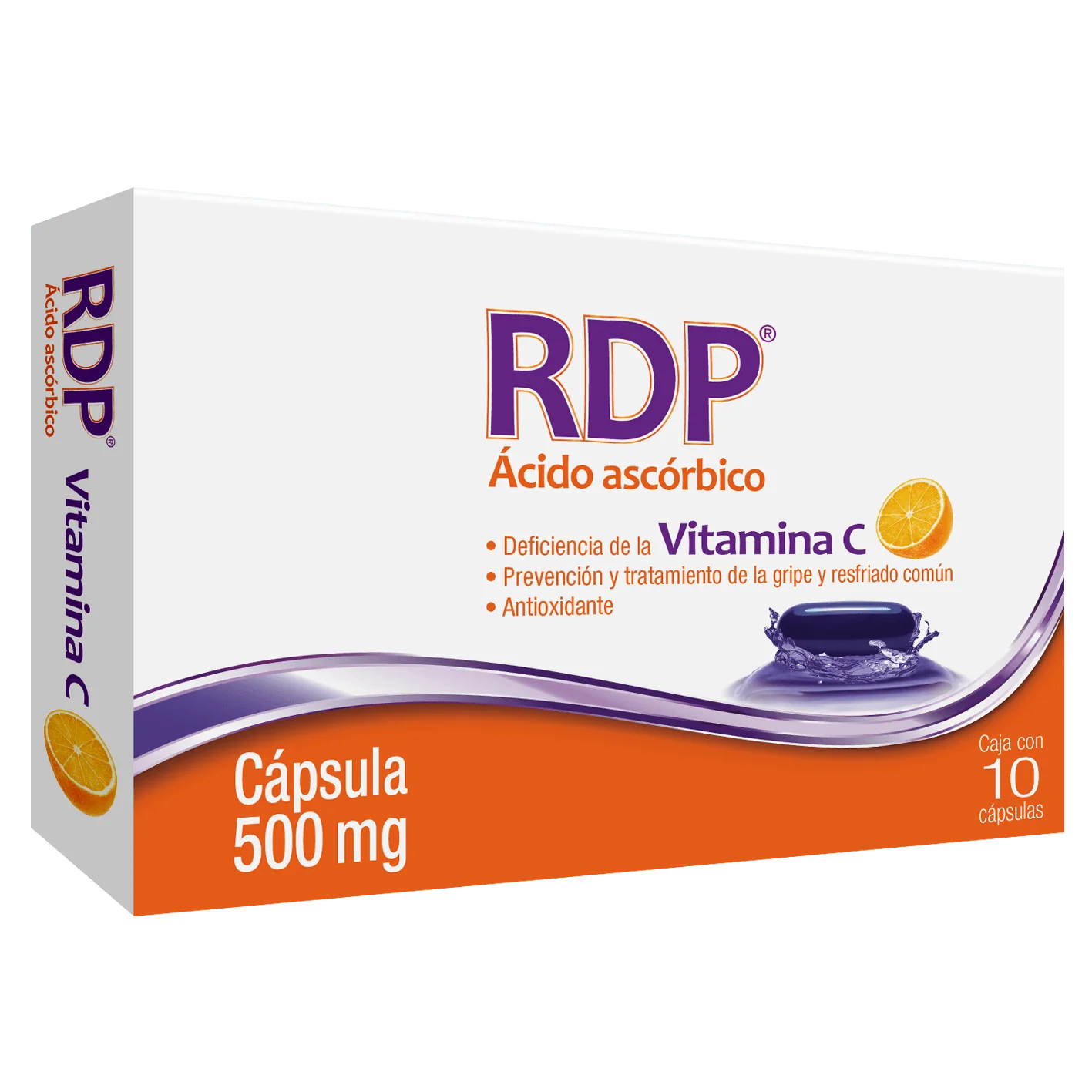 Rdp (Acido Ascorbico) 500 Mg Con 10 Capsulas