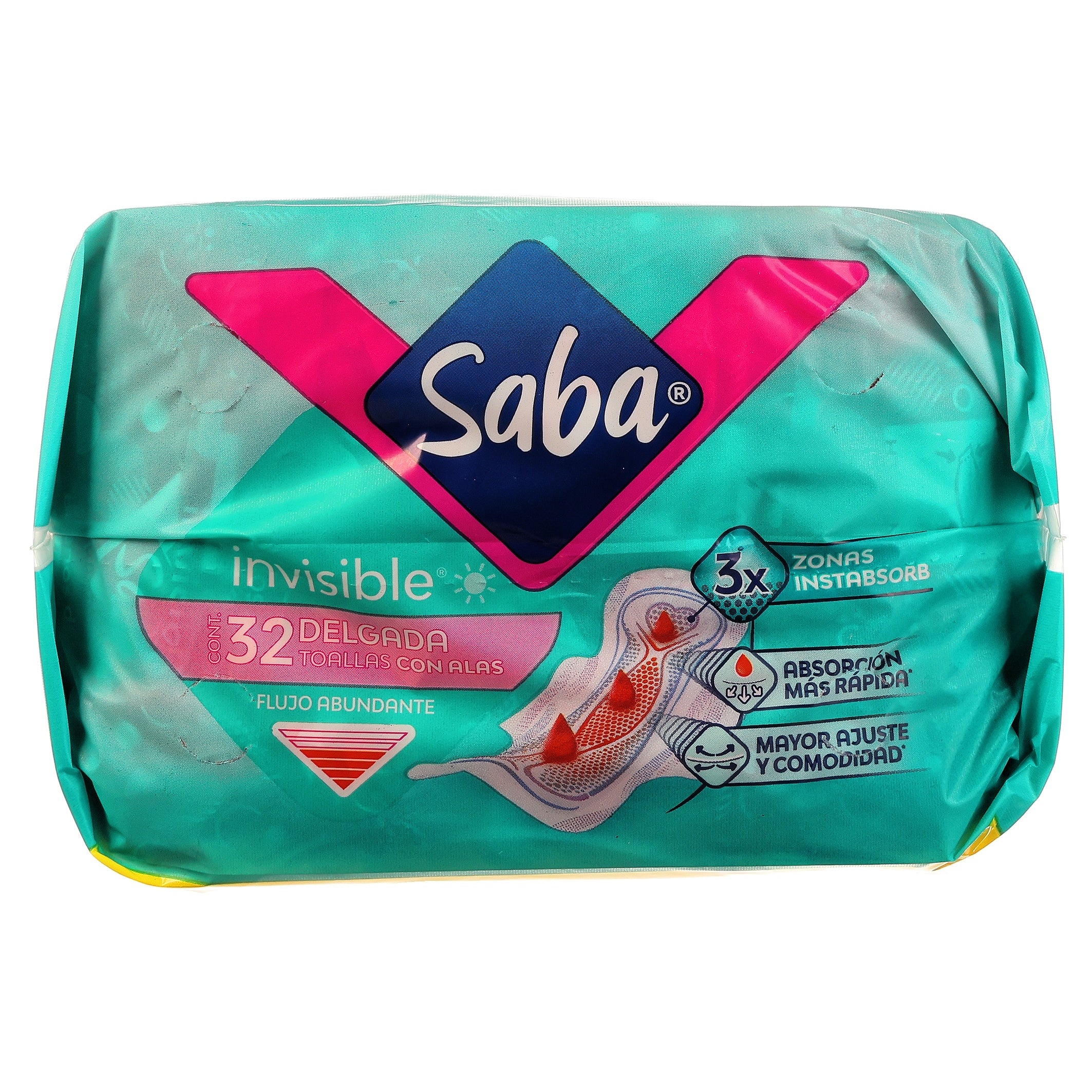 Toallas Sanitarias Saba Invisible Delgada Con 32 Piezas - Image 6
