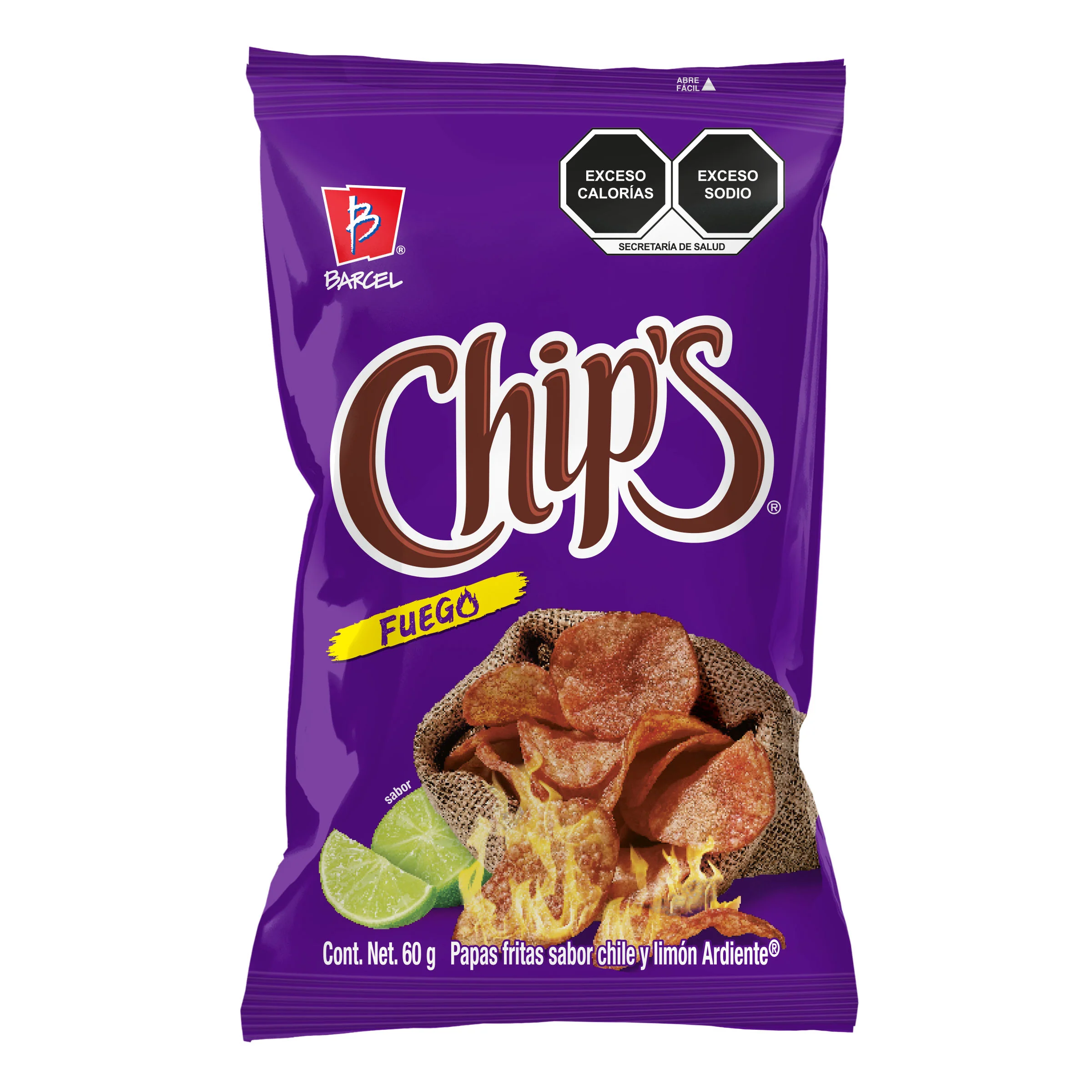 Chips Fuego Chile Y Limon 60 G