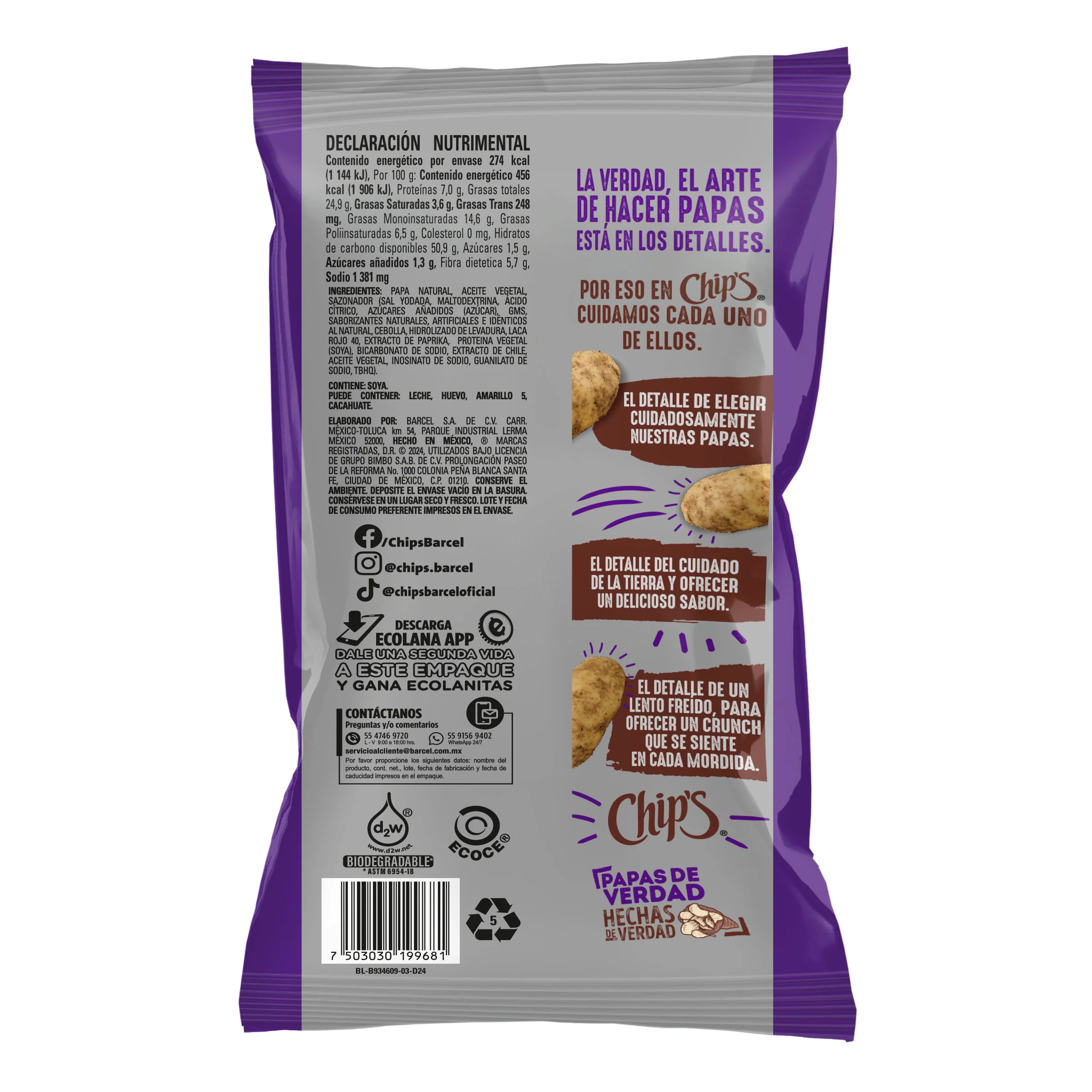 Chips Fuego Chile Y Limon 60 G - Image 2
