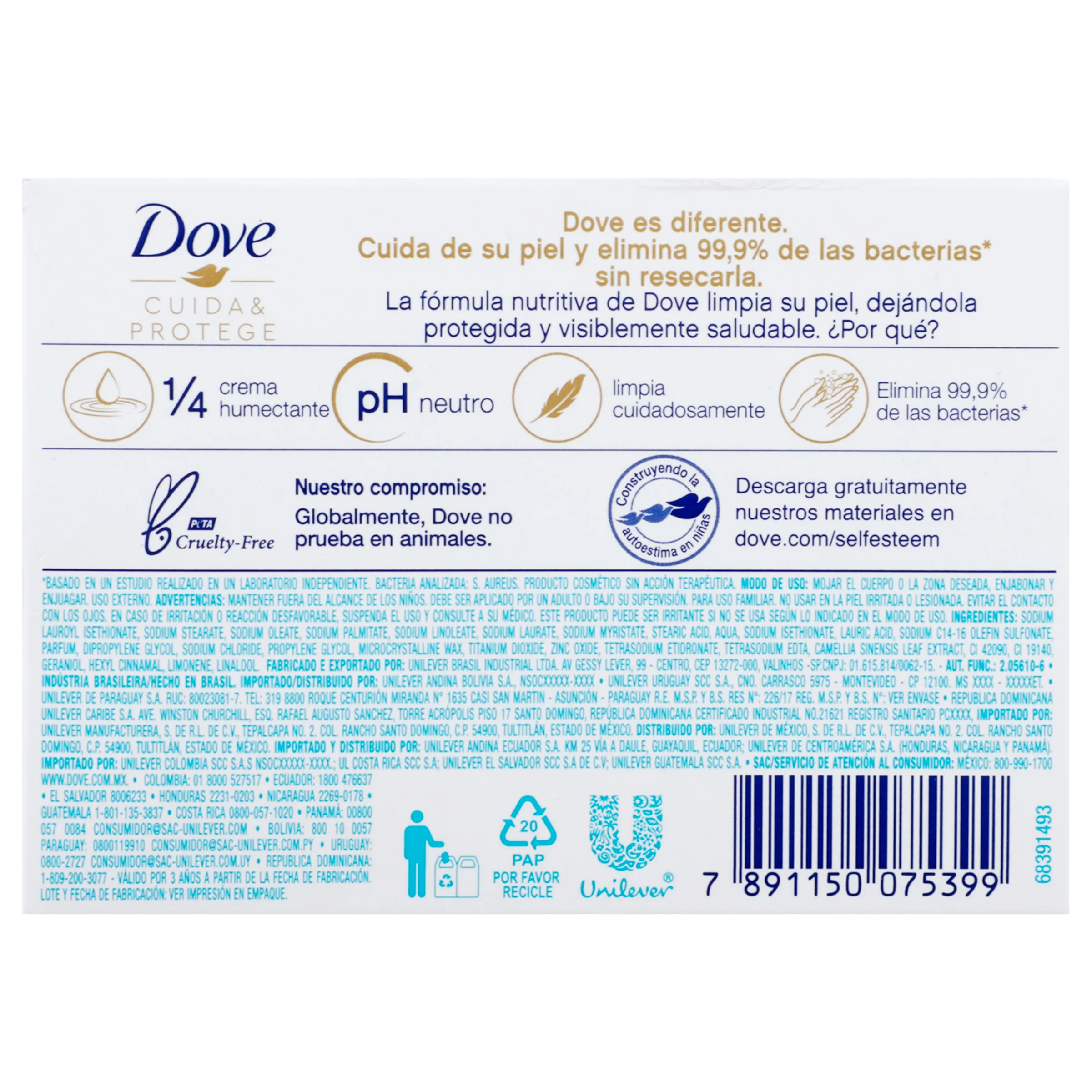 Jabon Dove Barra C-Prot Antib 135 G - Image 7