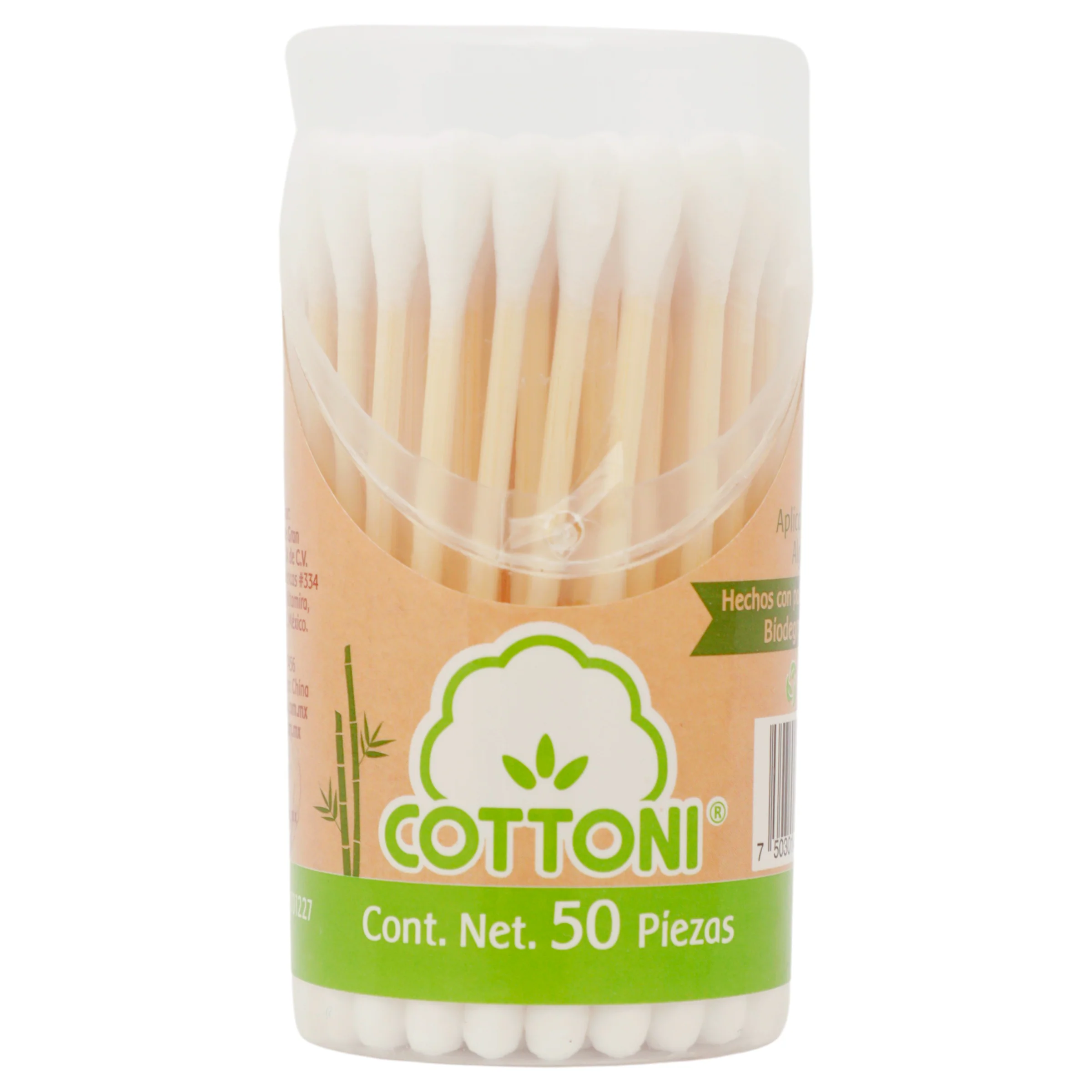 Aplicador Cottoni Algodon Con 50 Piezas