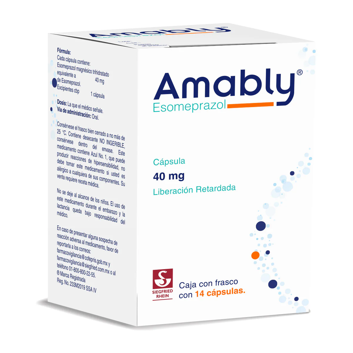 Amably 40 Mg - Frasco Con 14 Cápsulas (Esomeprazol) - Image 3